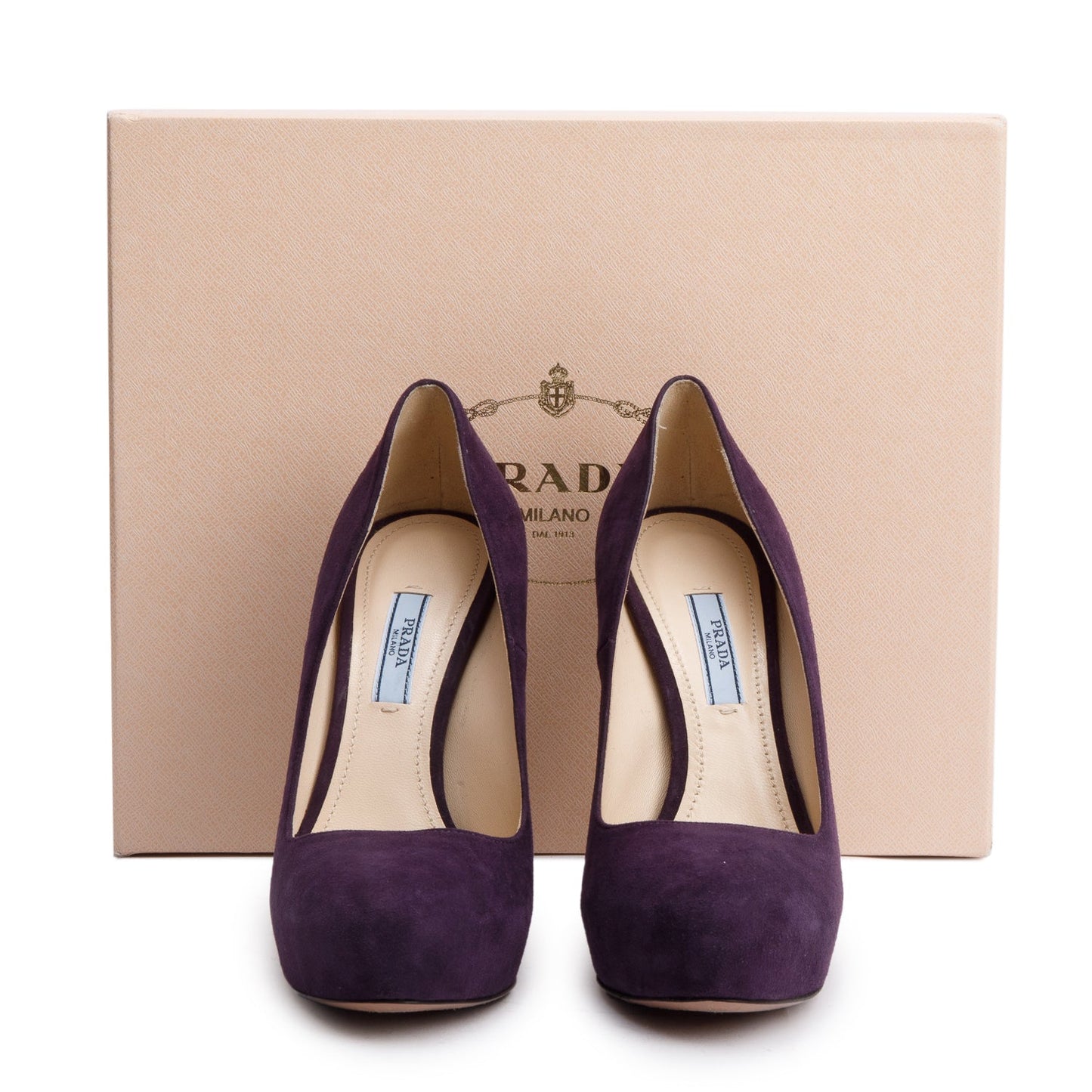 Prada Purple Suede Pumps, Size 38
