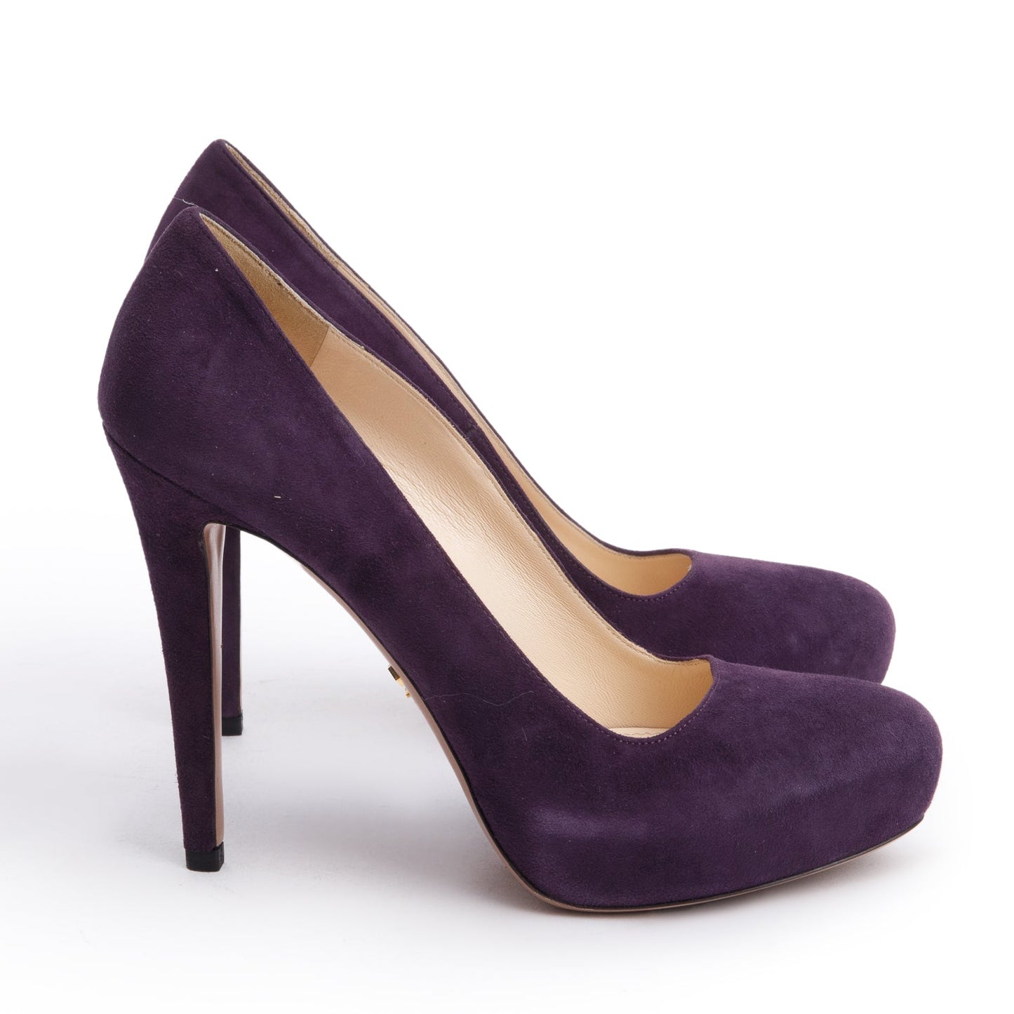 Prada Purple Suede Pumps, Size 38