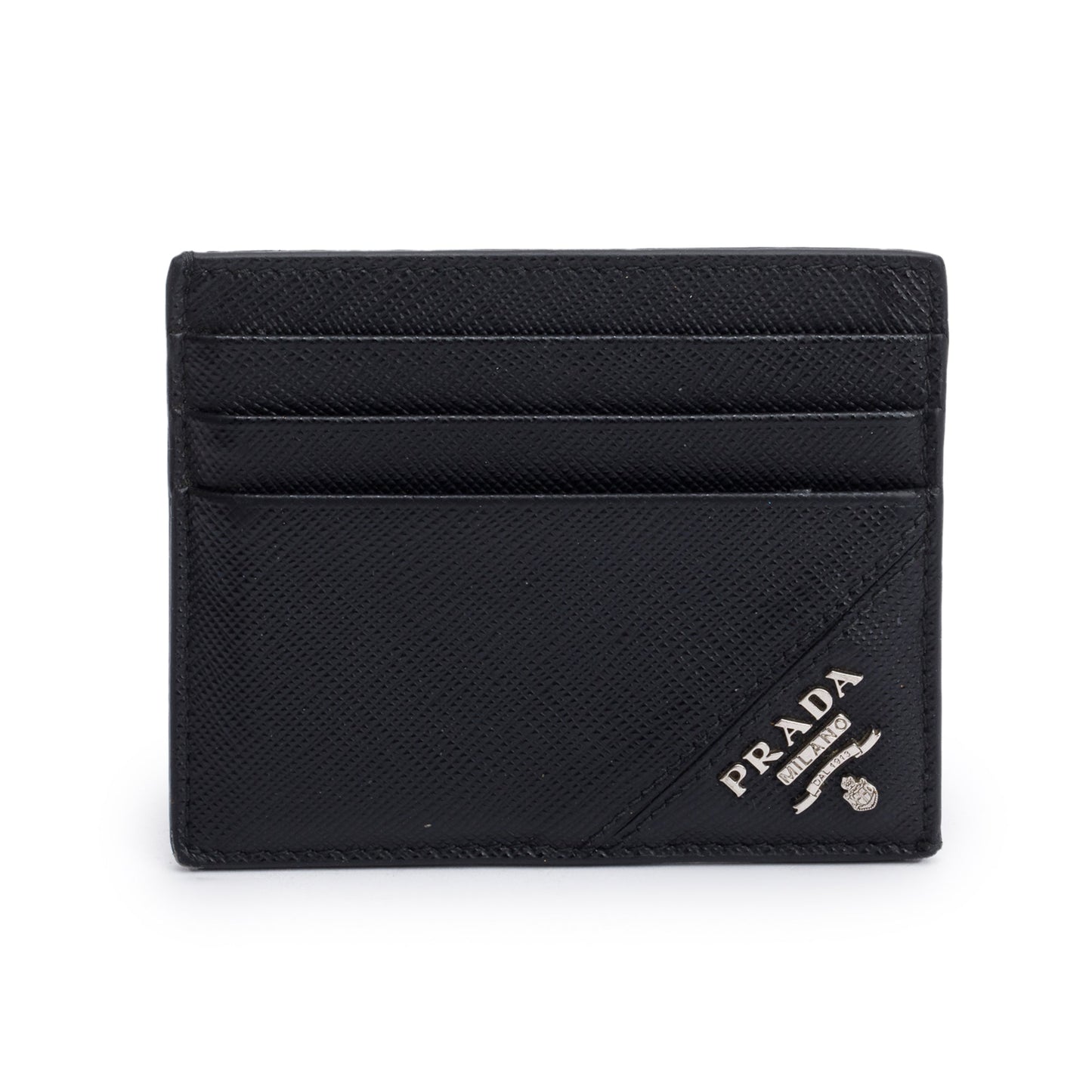 Prada Black Saffiano Leather Card Holder