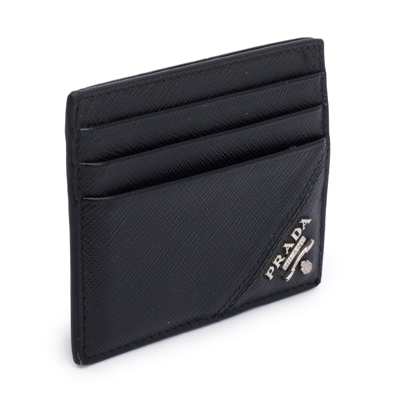 Prada Black Saffiano Leather Card Holder