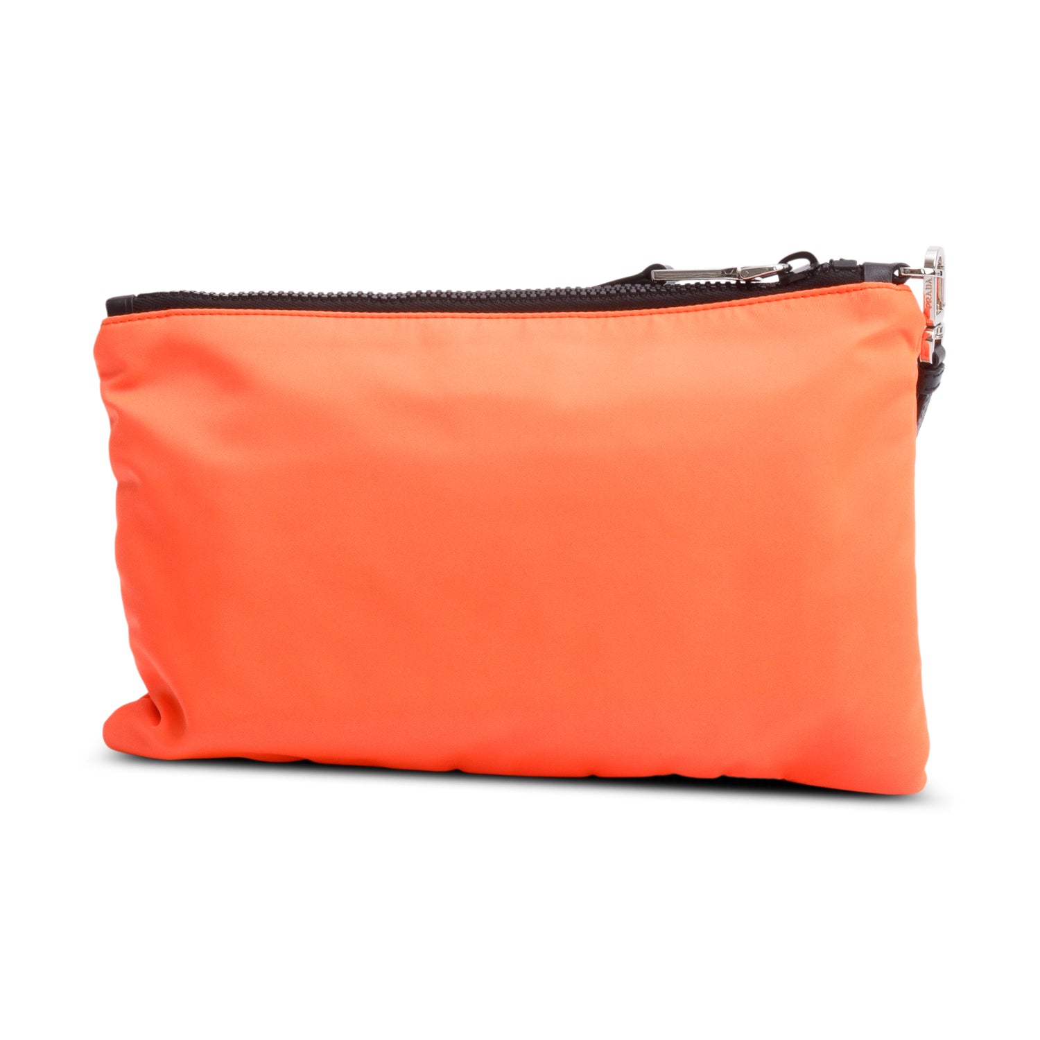 Prada Sport Orange Tessuto Nylon Wristlet Clutch