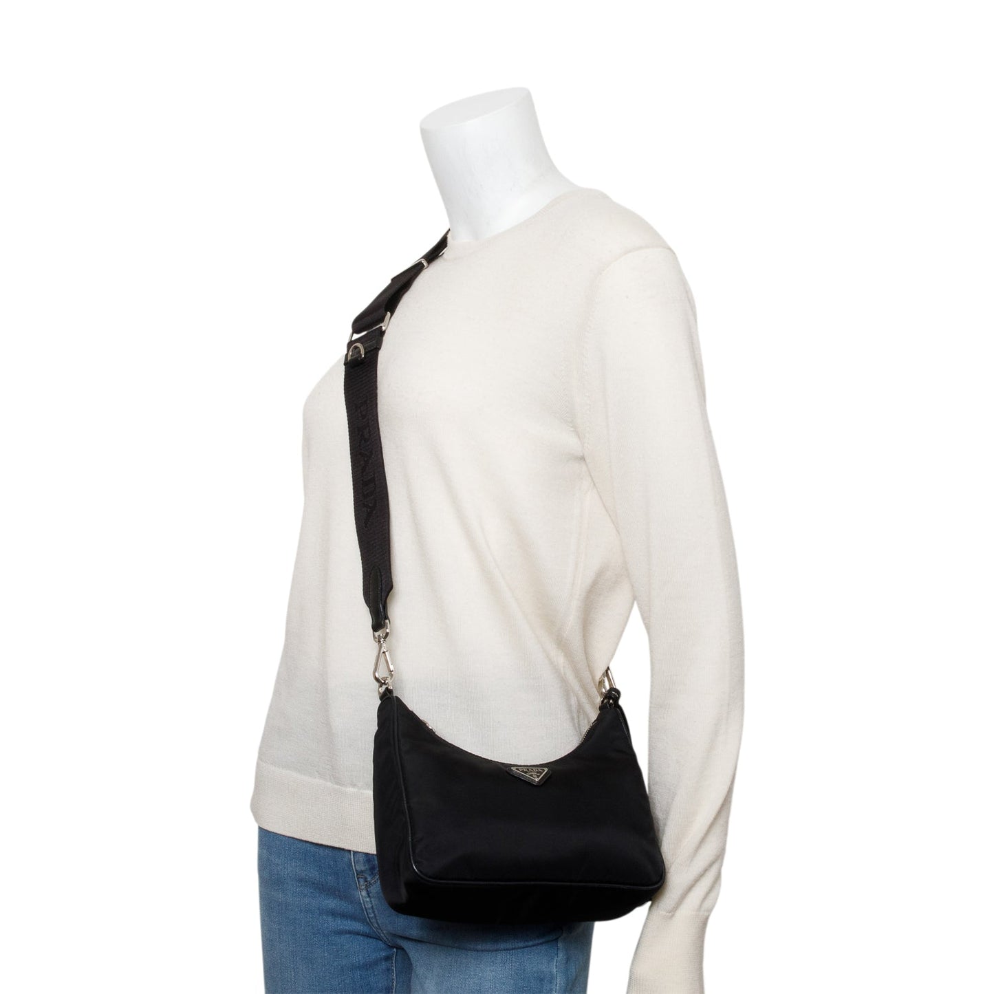 Prada Black Re-Edition 2005 Re-Nylon Shoulder Bag