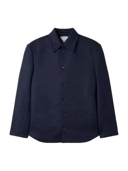 Luxury Bottega Veneta Wool Jacket Navy