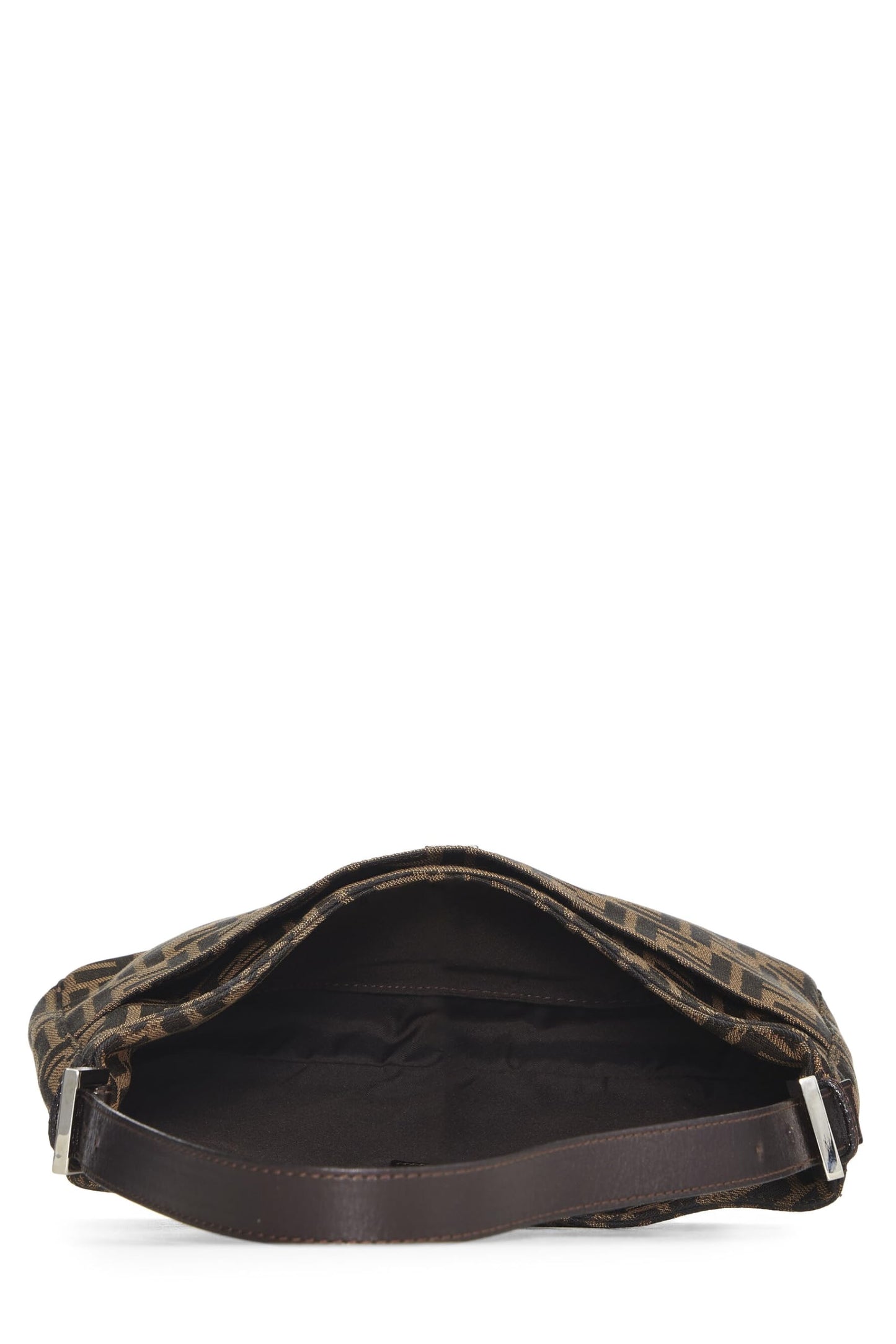 Fendi, Brown Zucca Canvas Shoulder Bag, Brown