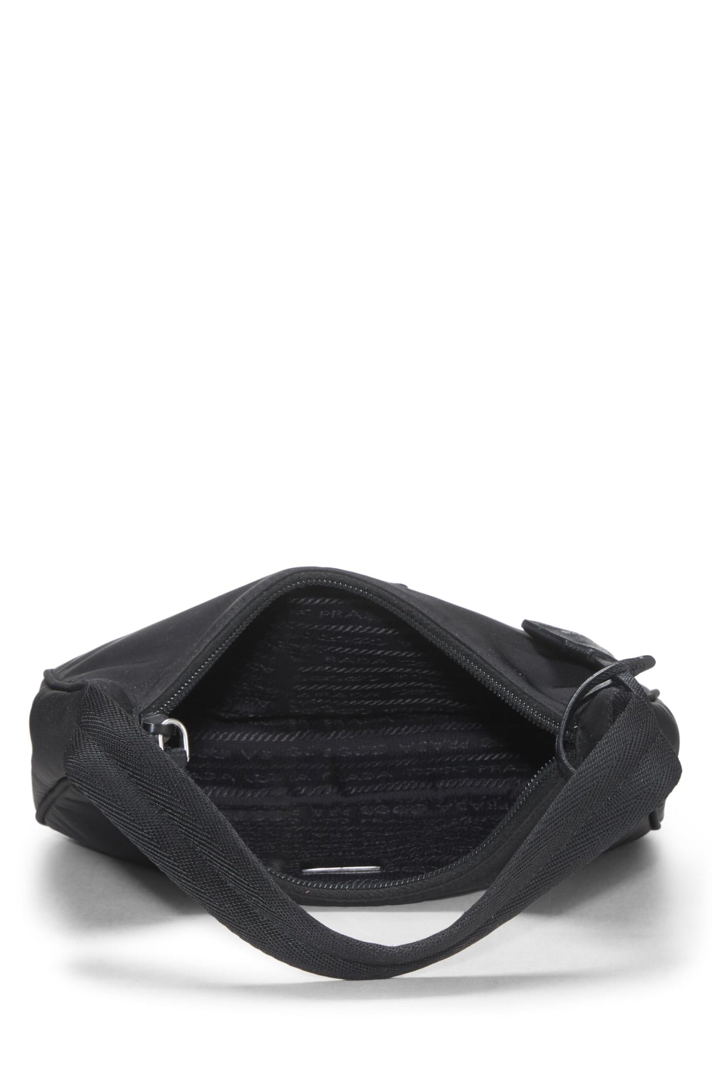 Prada, Black Tessuto Re-Edition Hobo Mini, Black