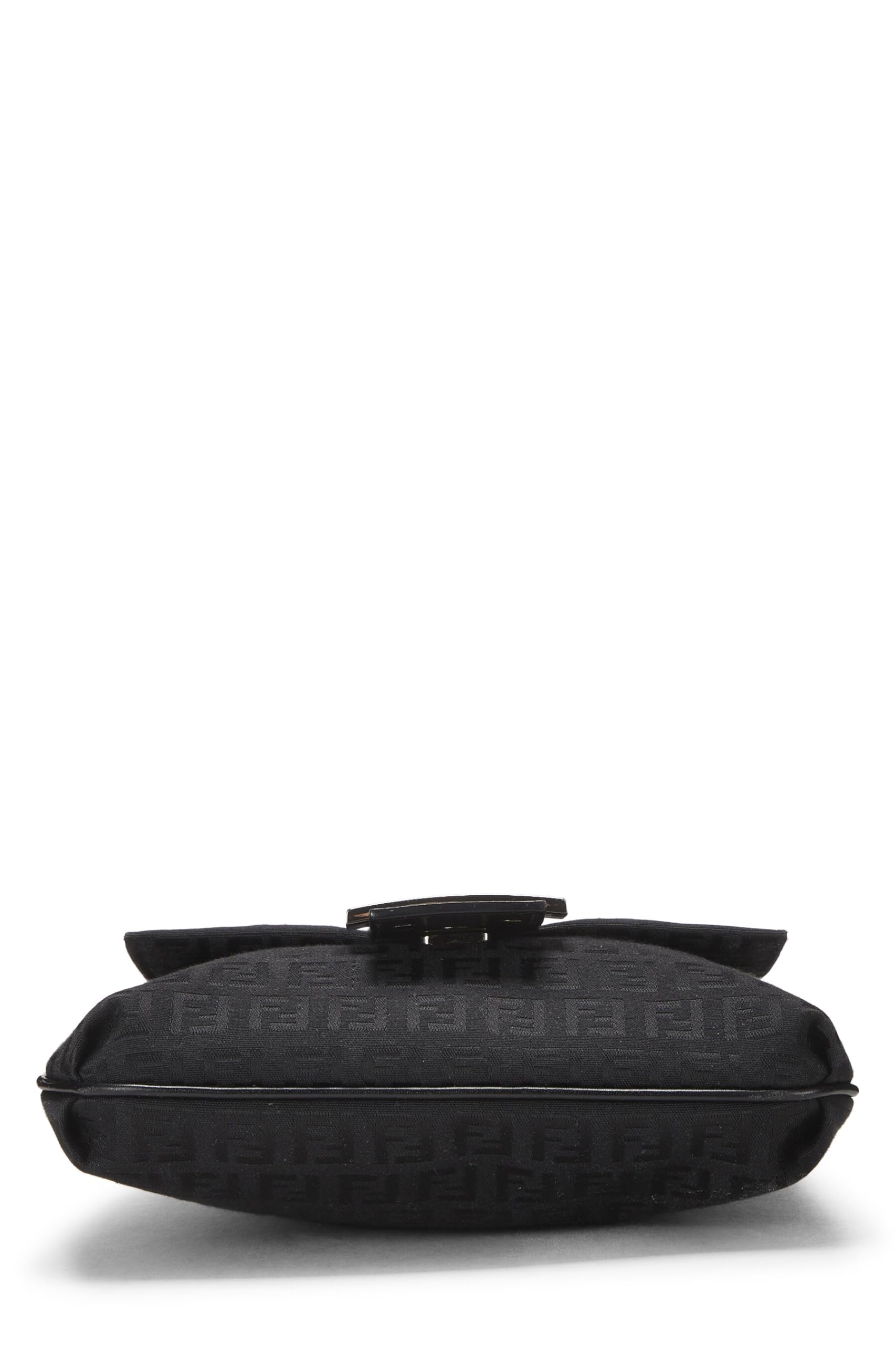 Fendi, Black Zucchino Canvas Messenger Small, Black