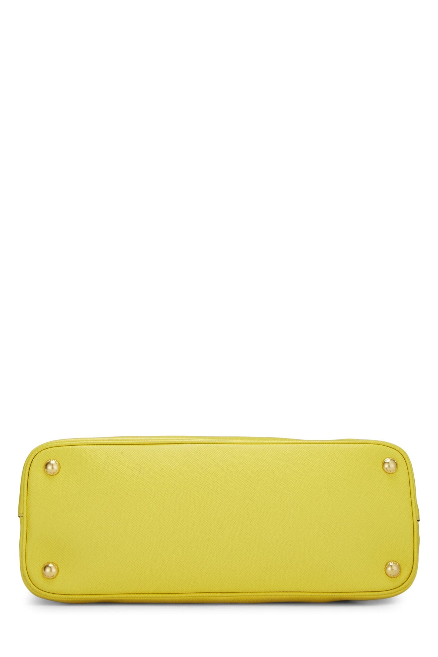 Prada, Yellow Saffiano Dome Handbag, Yellow