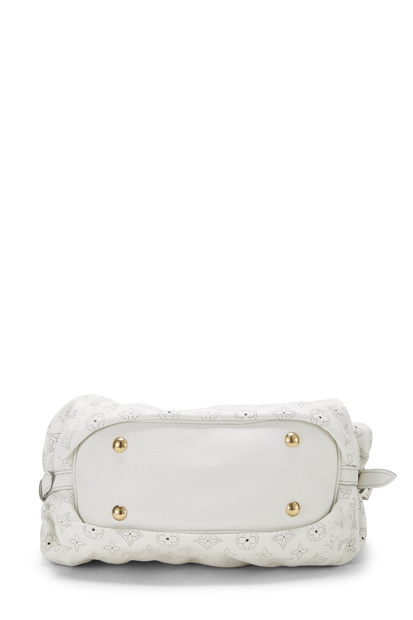 Louis Vuitton, White Monogram Mahina Leather XS, White