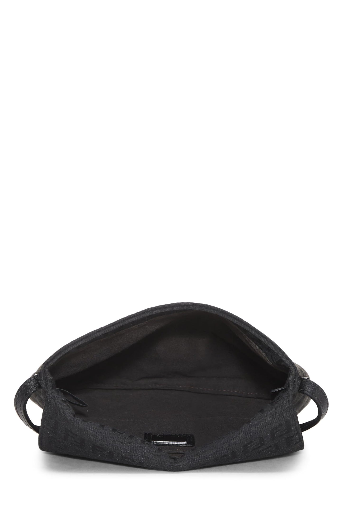 Fendi, Black Zucchino Canvas Tube Messenger Small, Black