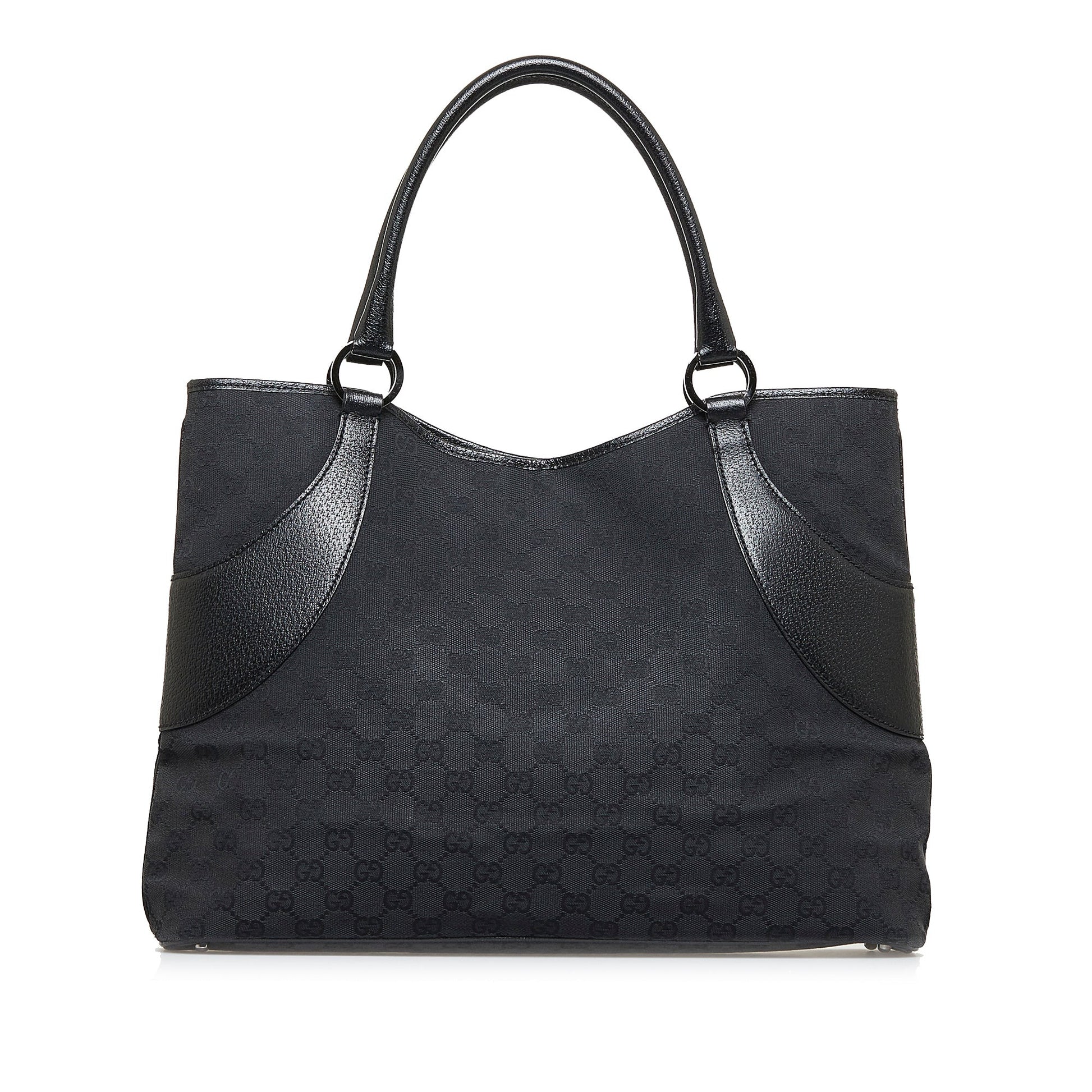 Gucci Leather Canvas Tote