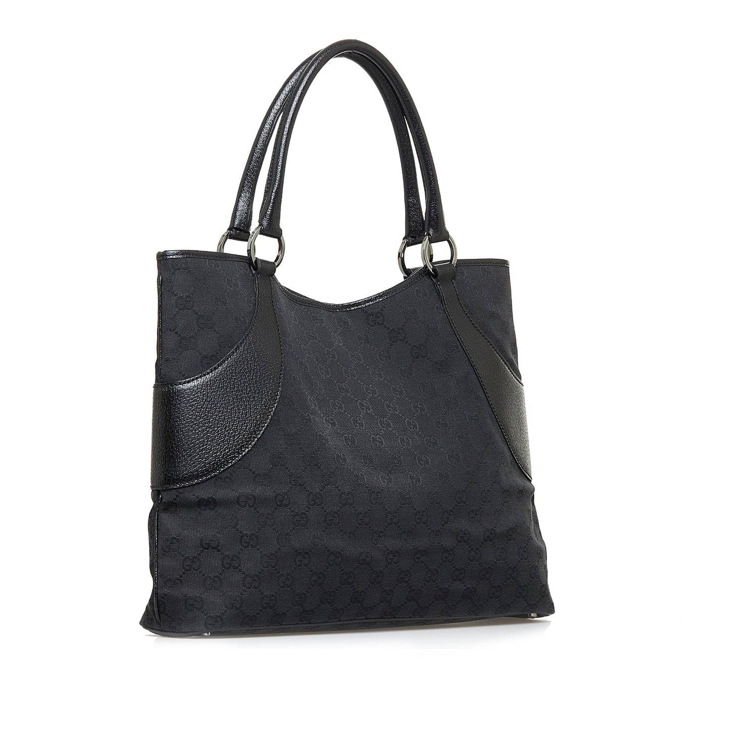 Gucci Leather Canvas Tote