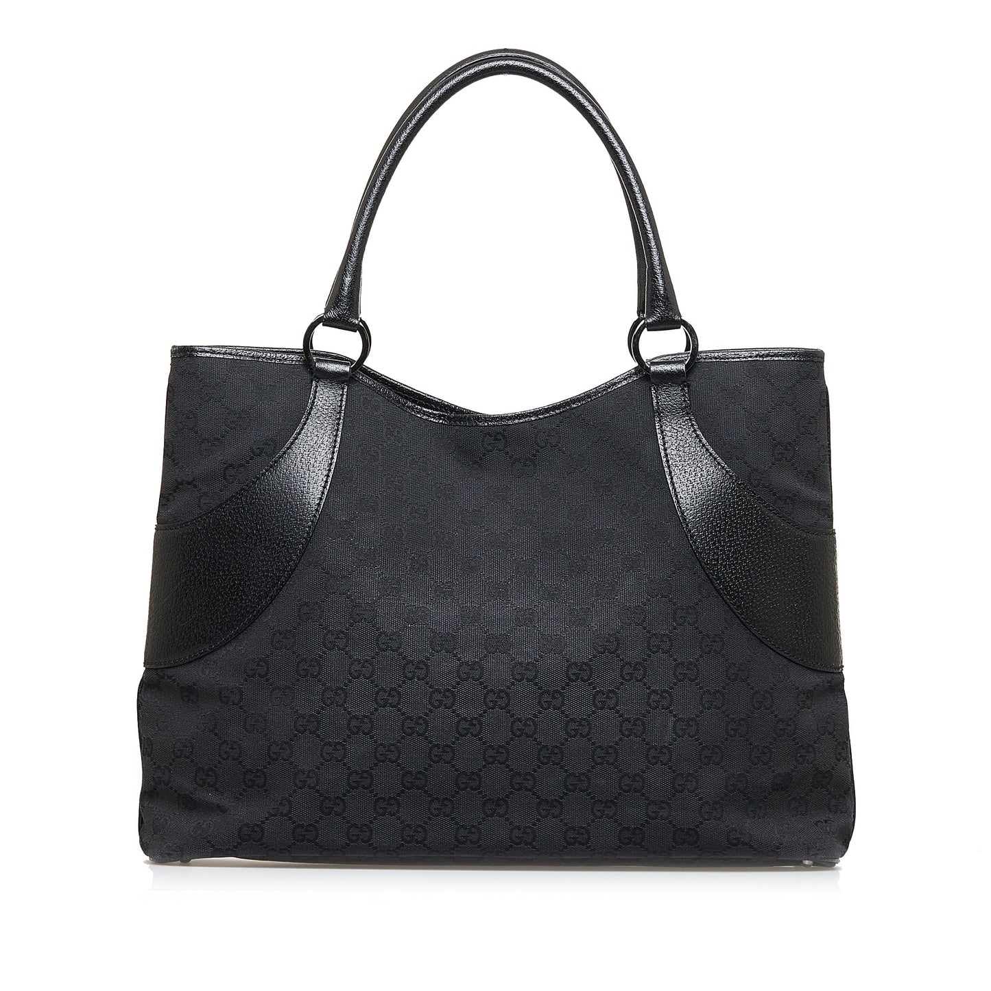Gucci Leather Canvas Tote