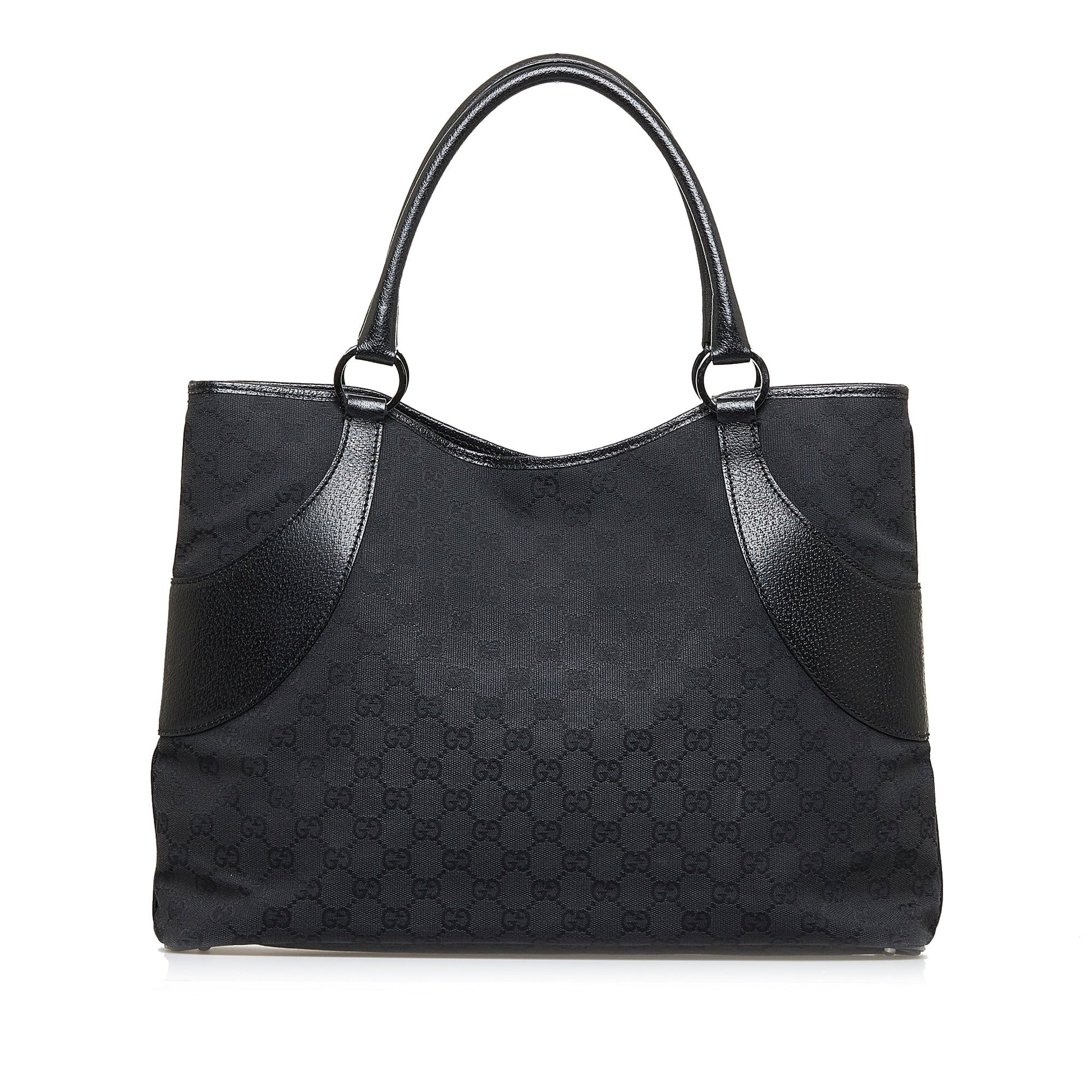 Gucci Leather Canvas Tote