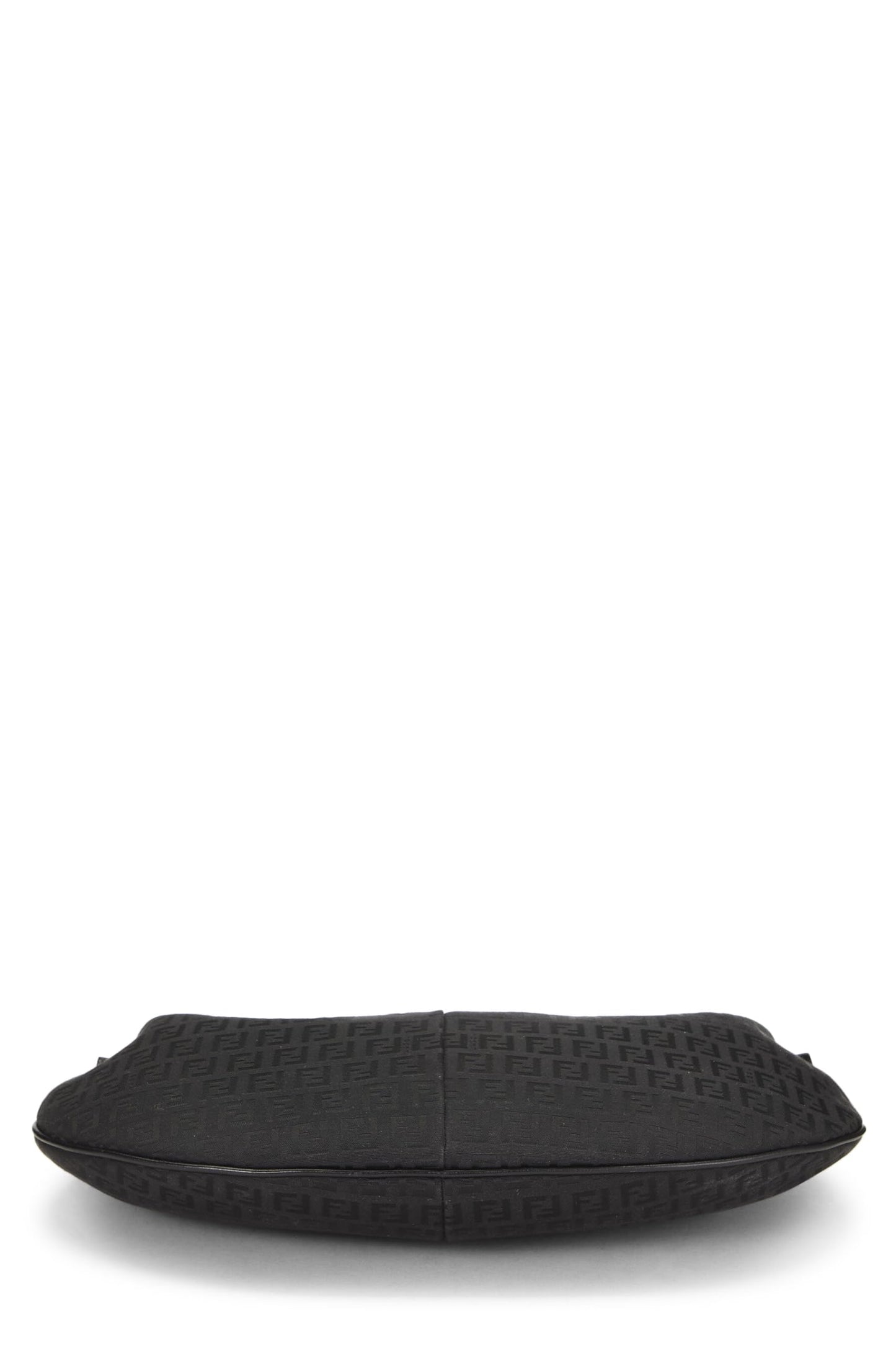 Fendi, Black Zucchino Canvas Hobo Bag, Black