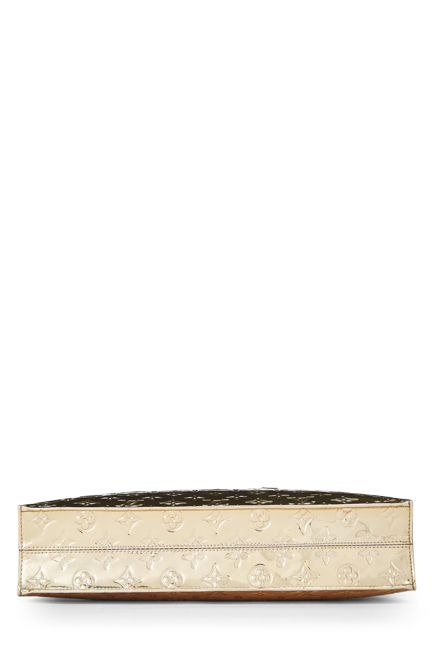 Louis Vuitton, Gold Monogram Miroir Sac Plat, Gold
