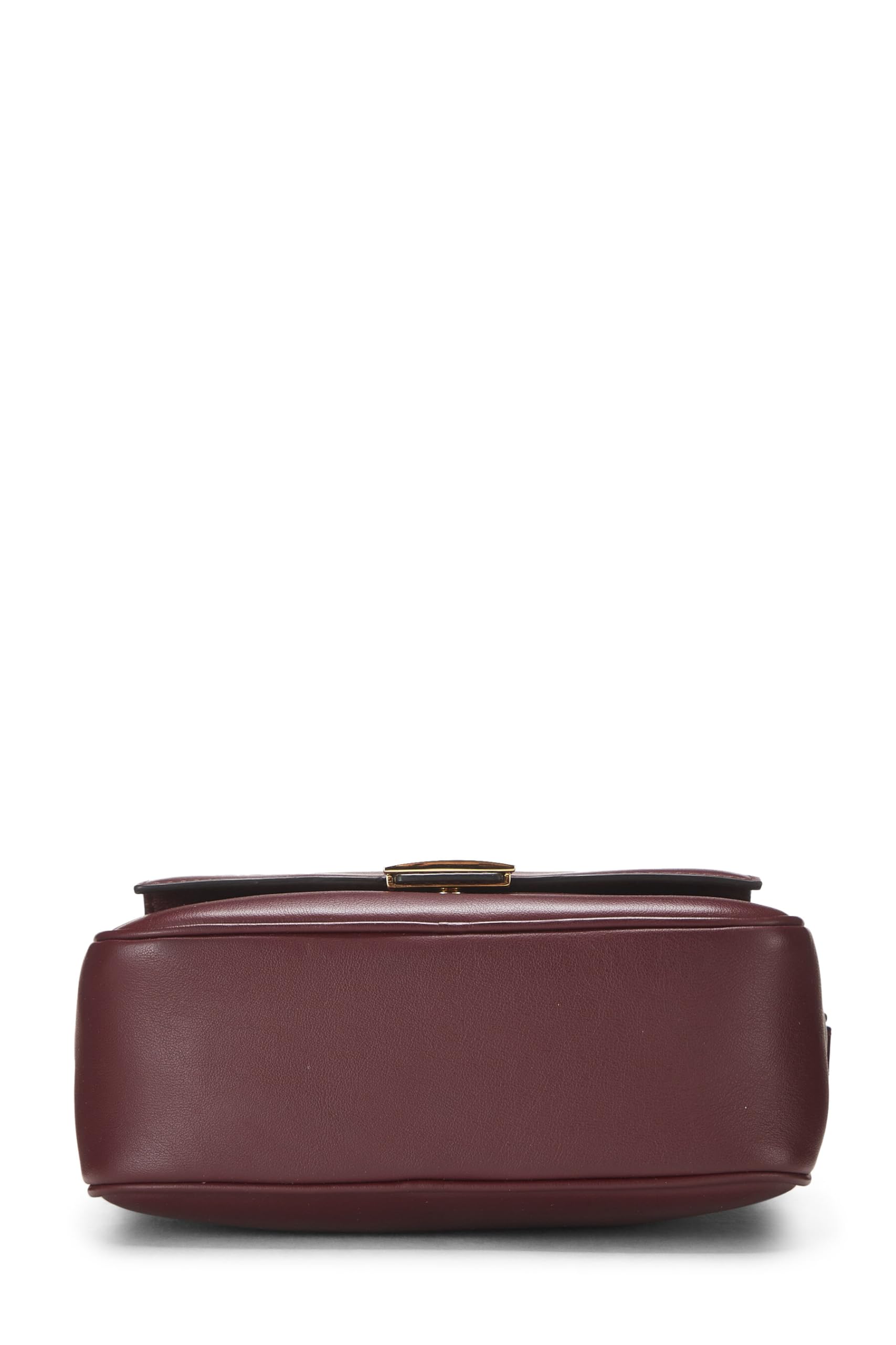 Fendi, Burgundy Leather Baguette Camera Medium, Burgundy