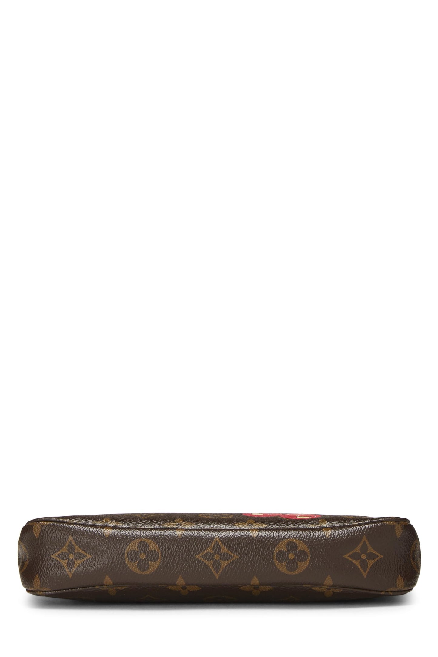 Louis Vuitton, Takashi Murakami x Louis Vuitton Monogram Cerise Canvas Pochette, Brown