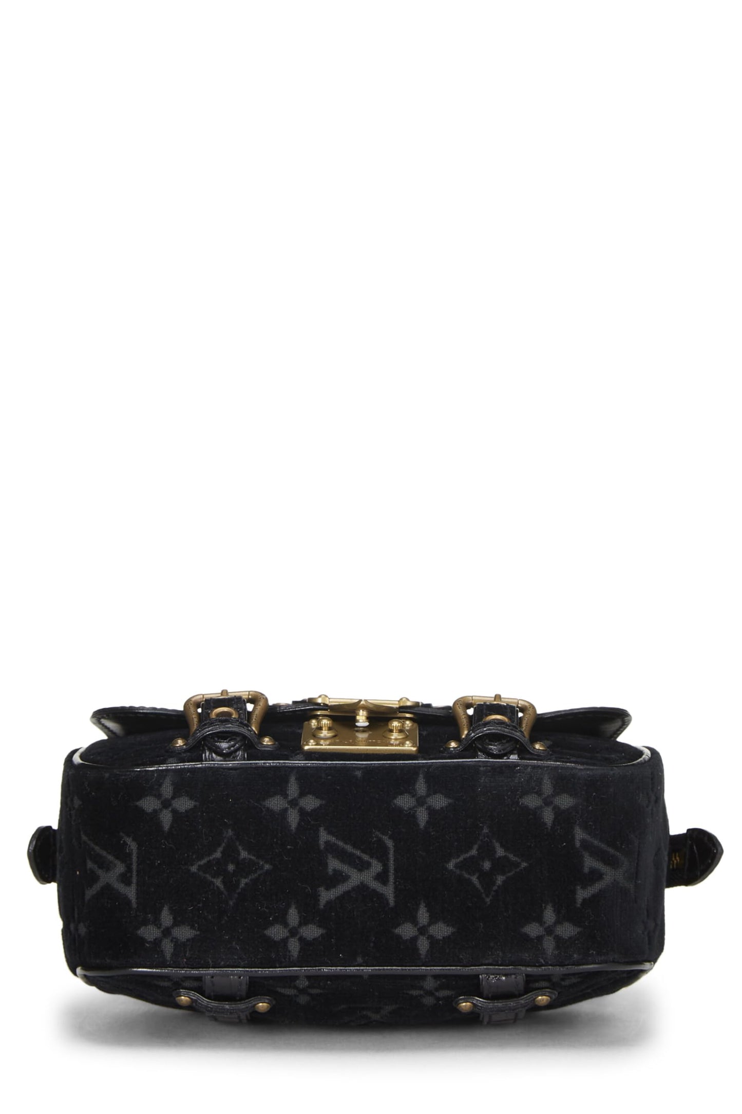Louis Vuitton, Black Monogram Velour Gracie PM, Black