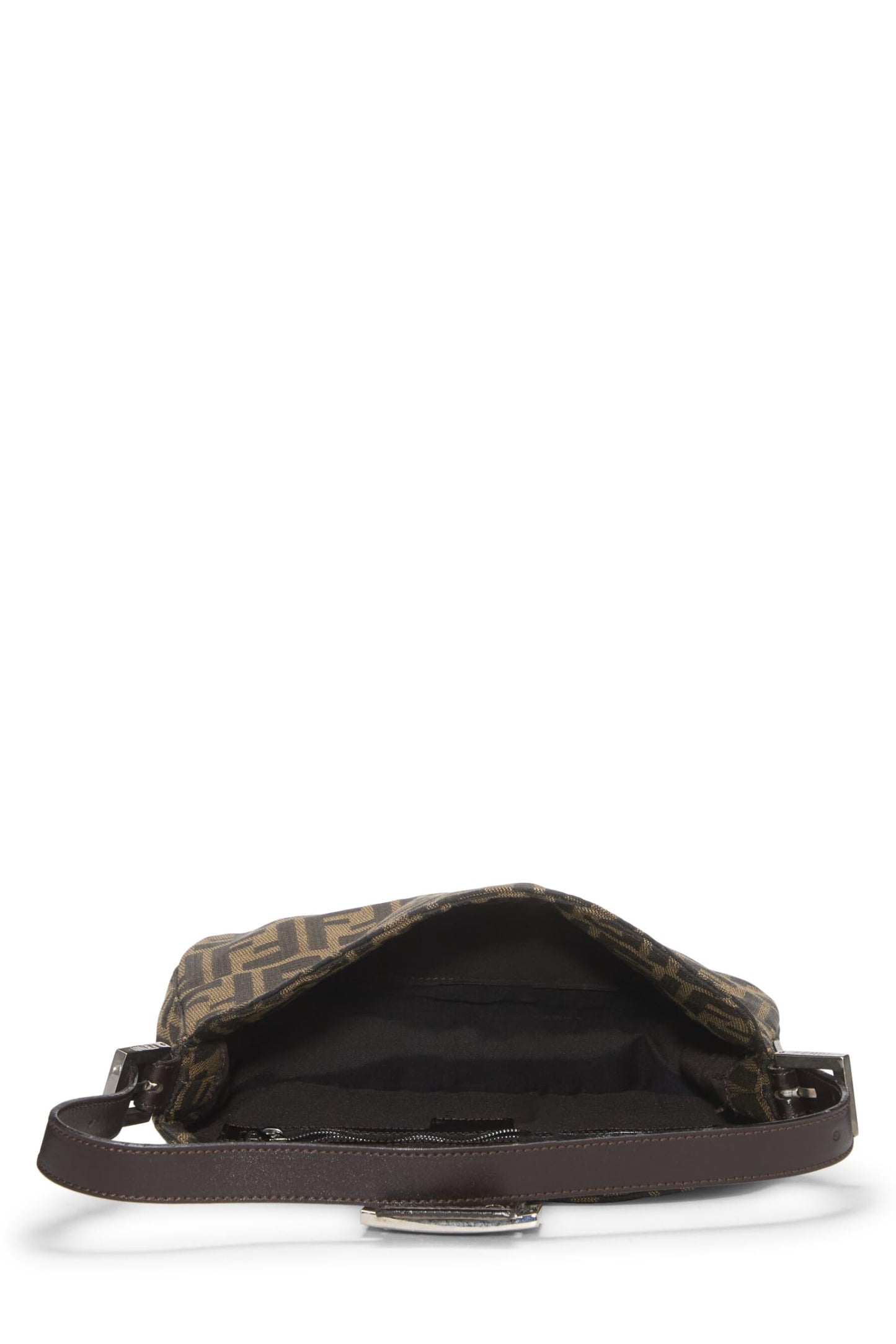 Fendi, Brown Zucca Canvas Shoulder Bag, Brown