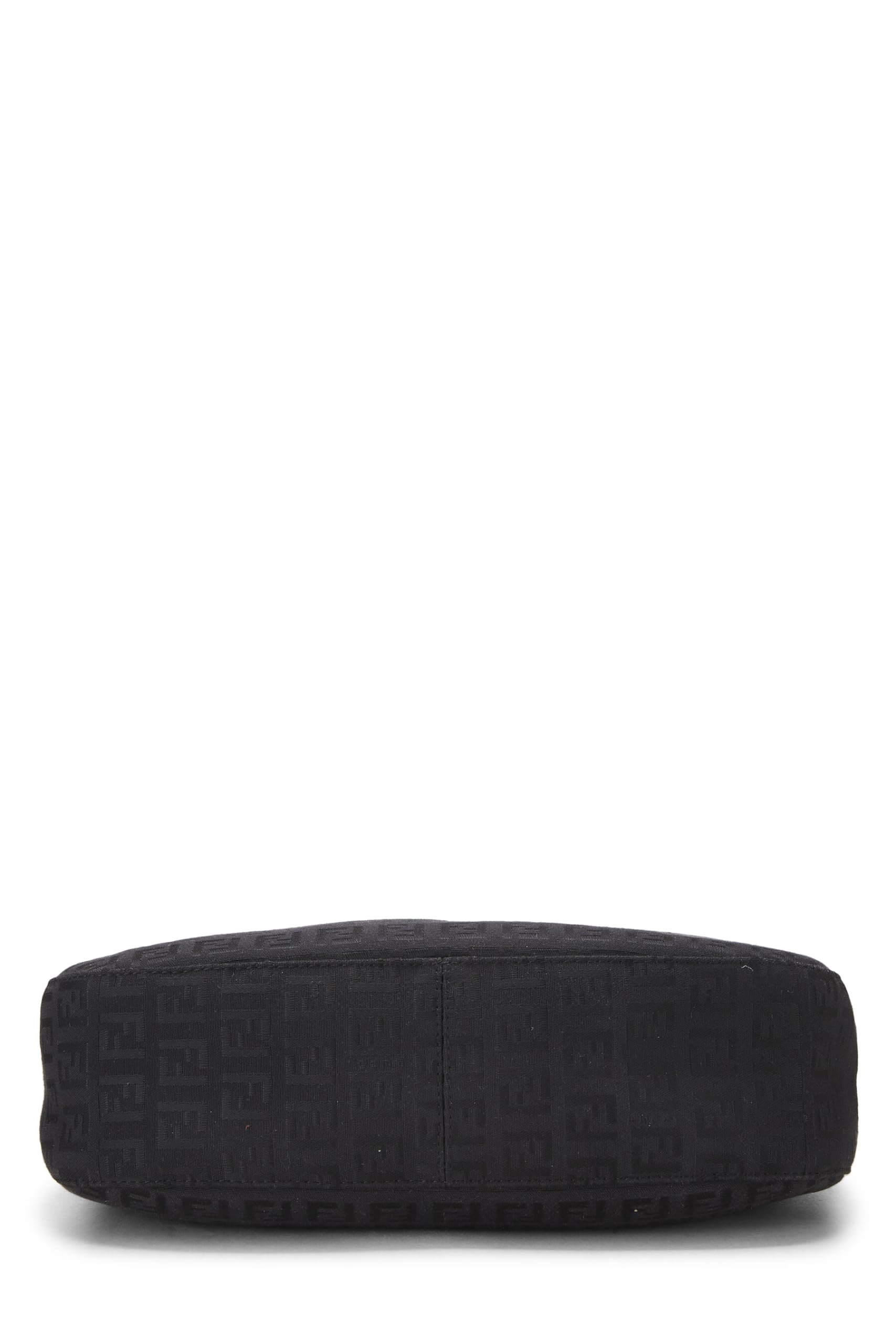 Fendi, Black Zucchino Canvas Shoulder Bag, Black