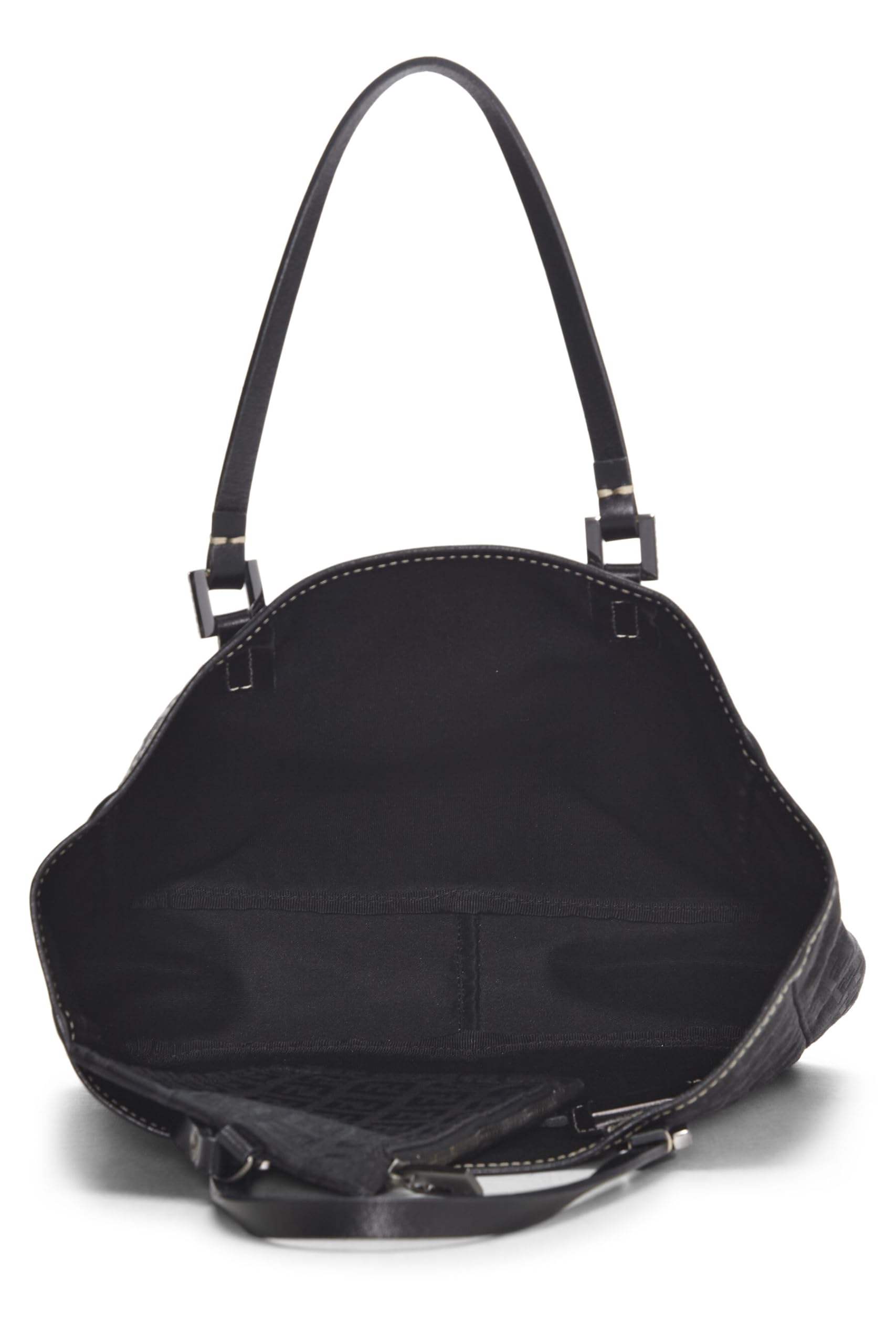 Fendi, Black Zucchino Canvas Tote, Black