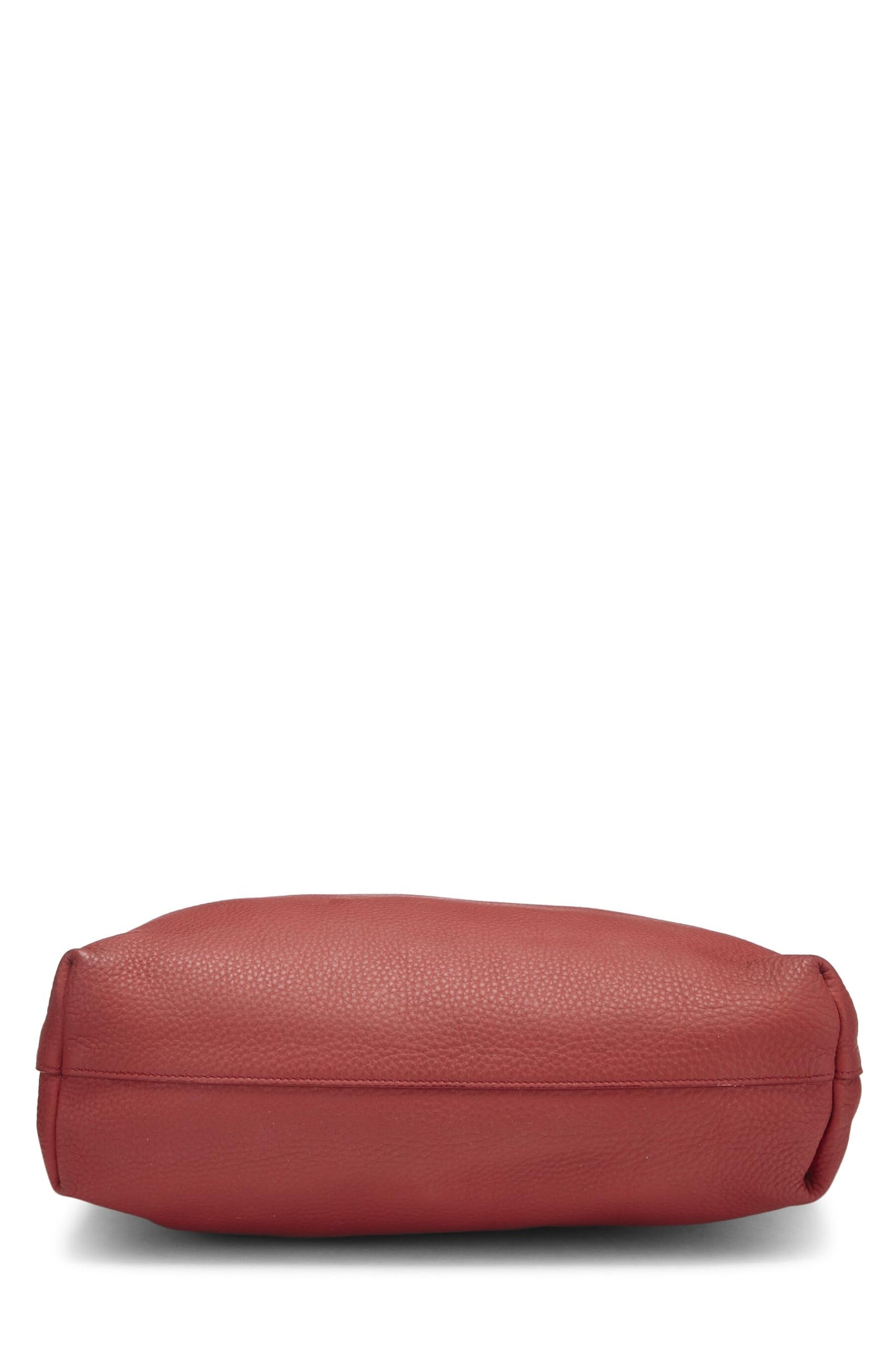 Prada, Red Vitello Daino Convertible Shopping Tote Medium, Red