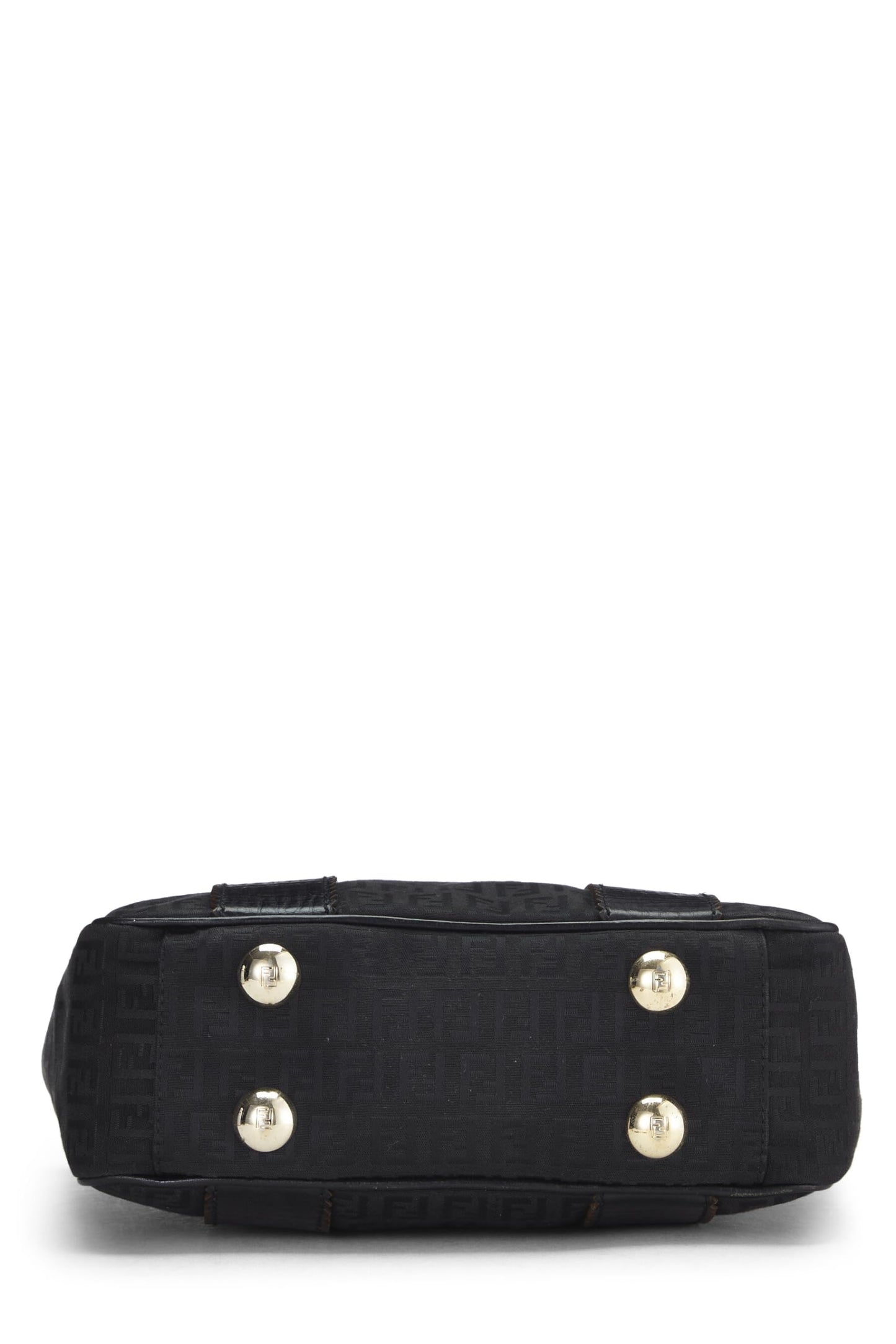 Fendi, Black Zucchino Canvas Tote Small, Black