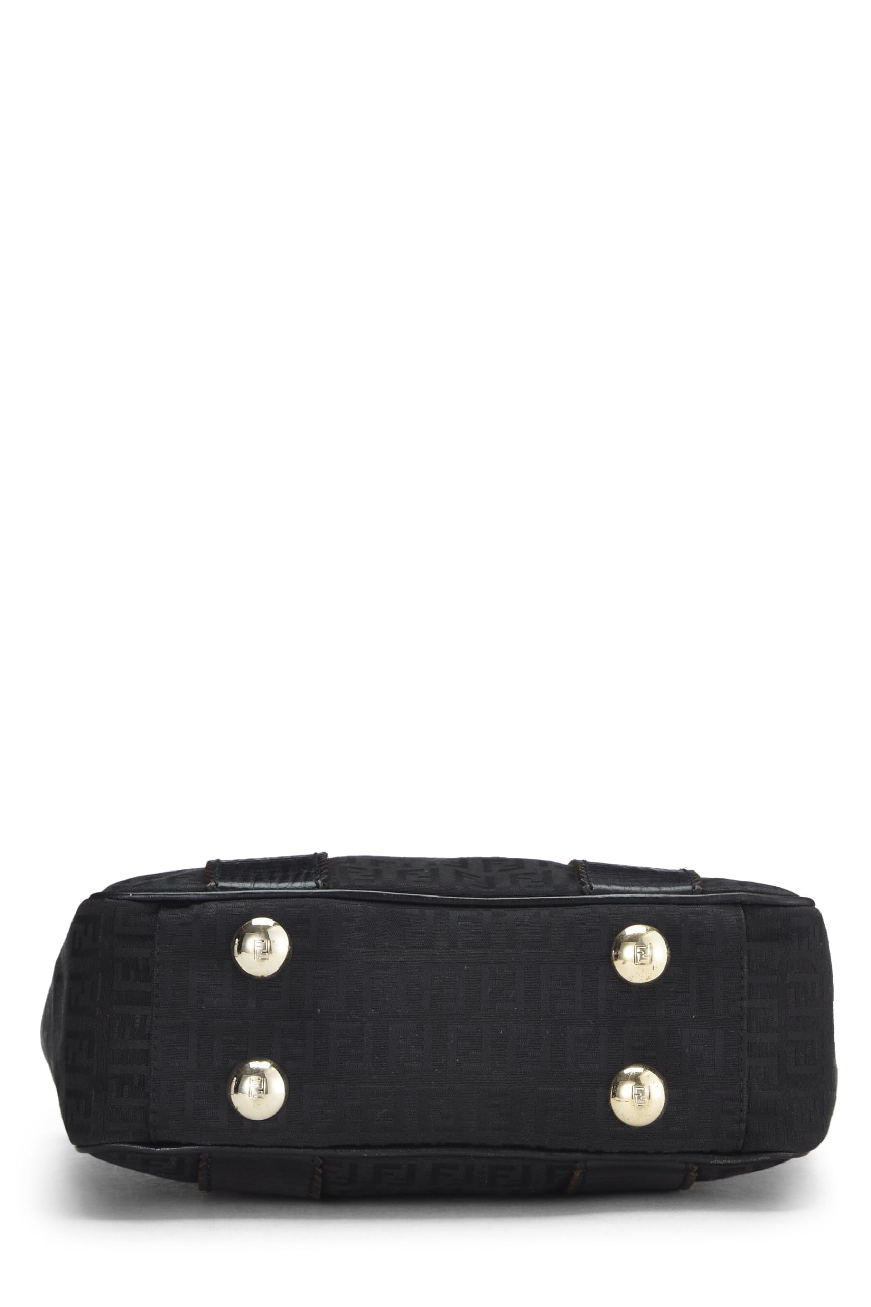 Fendi, Black Zucchino Canvas Tote Small, Black