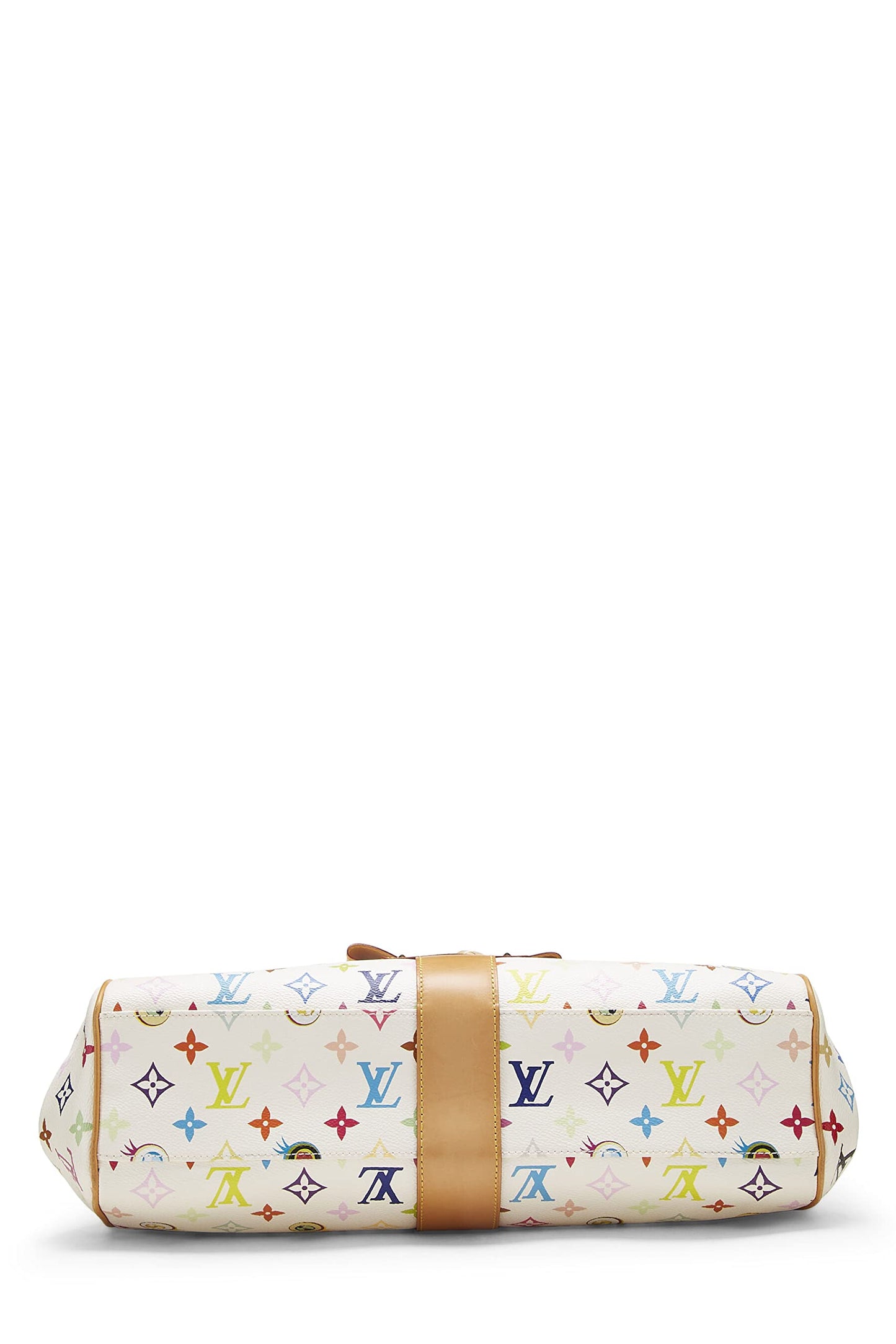 Louis Vuitton, Takashi Murakami x Louis Vuitton White Monogram Multicolore Eye Love You Handbag, White