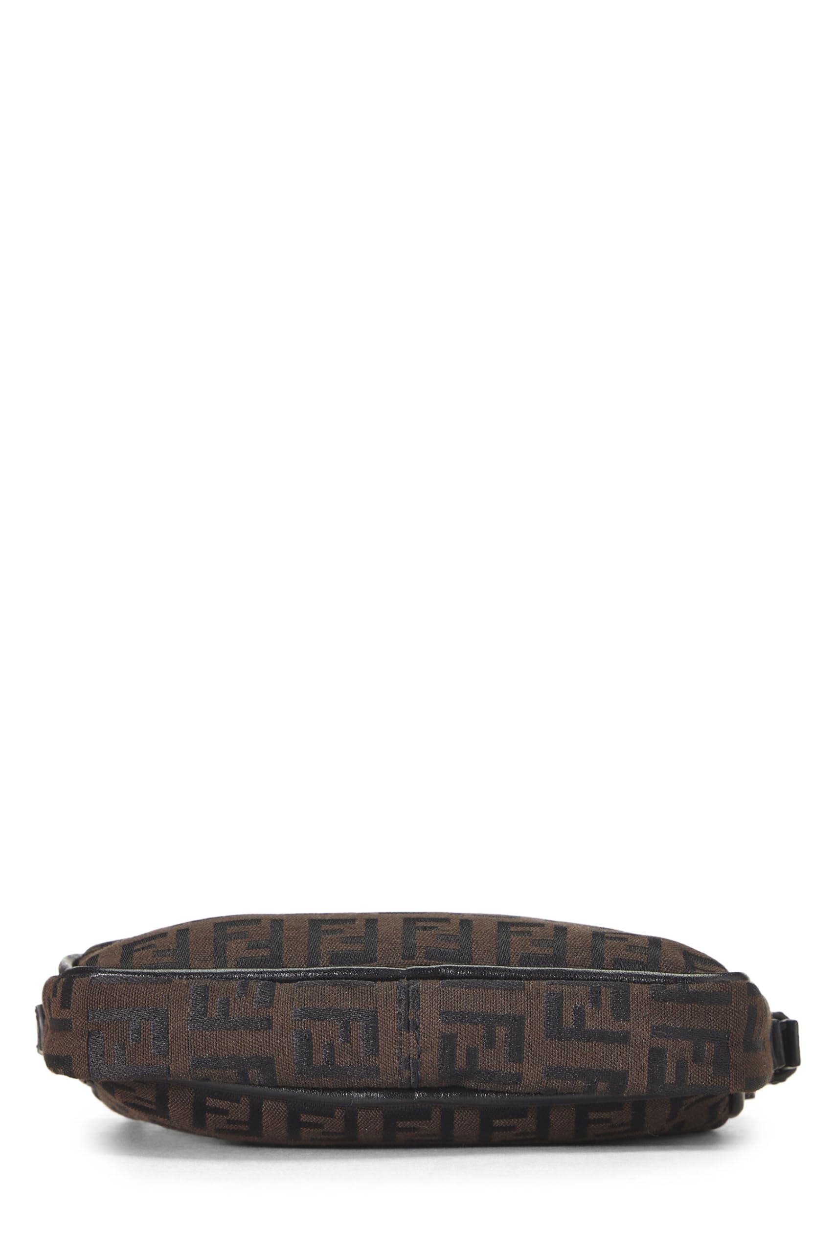 Fendi, Brown Zucchino Canvas Crossbody Mini, Brown