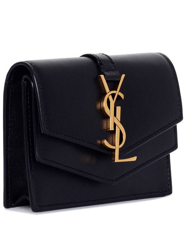 Luxury Saint Laurent Trending 2026 Monogram Sulpice Half Wallet Black
