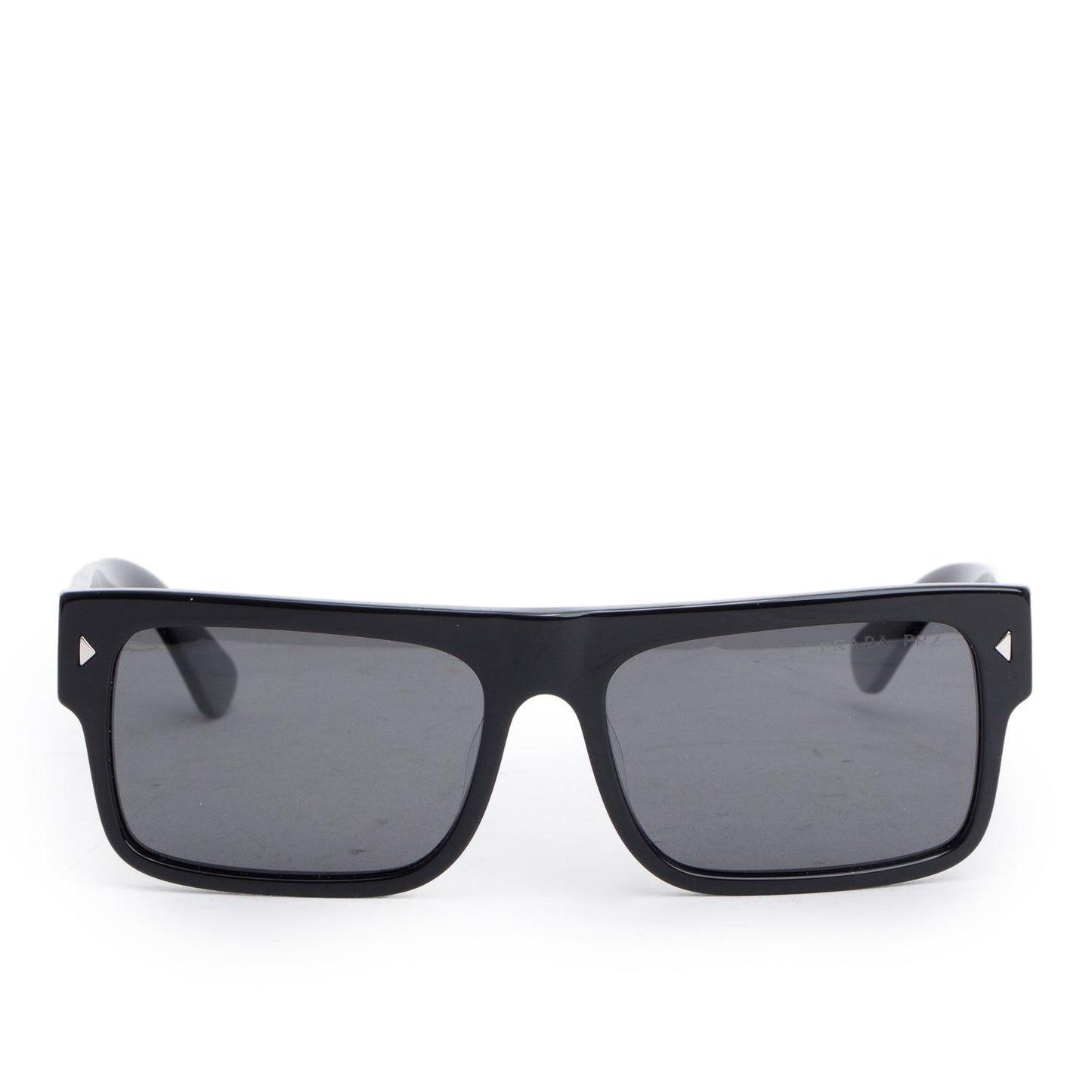 Prada SPR A10-F Black Acetate Square Sunglasses