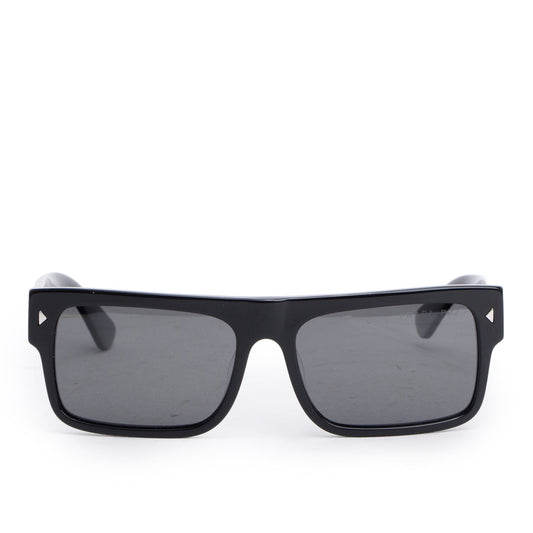 Prada SPR A10-F Black Acetate Square Sunglasses