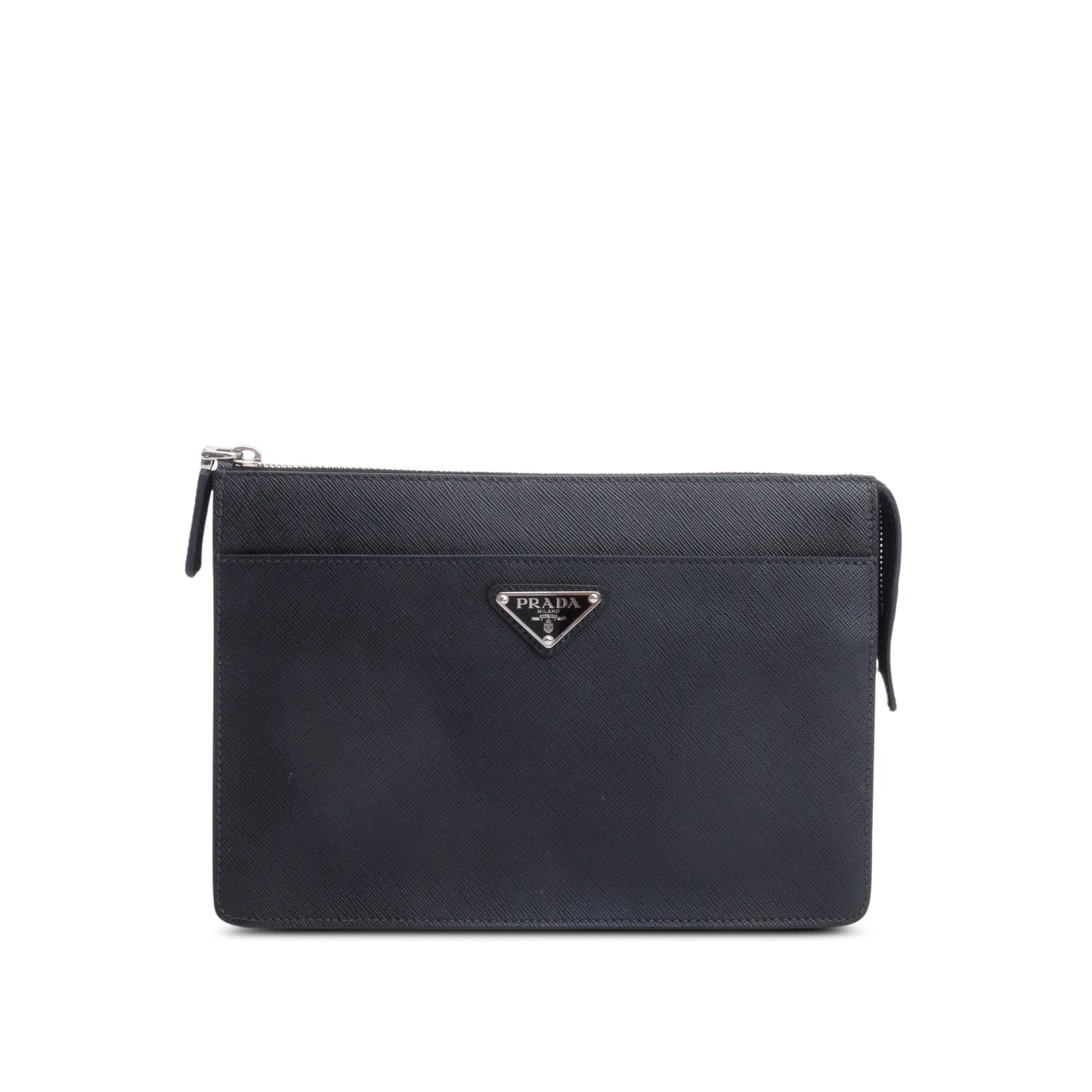 Prada Black Saffiano Leather Pouch