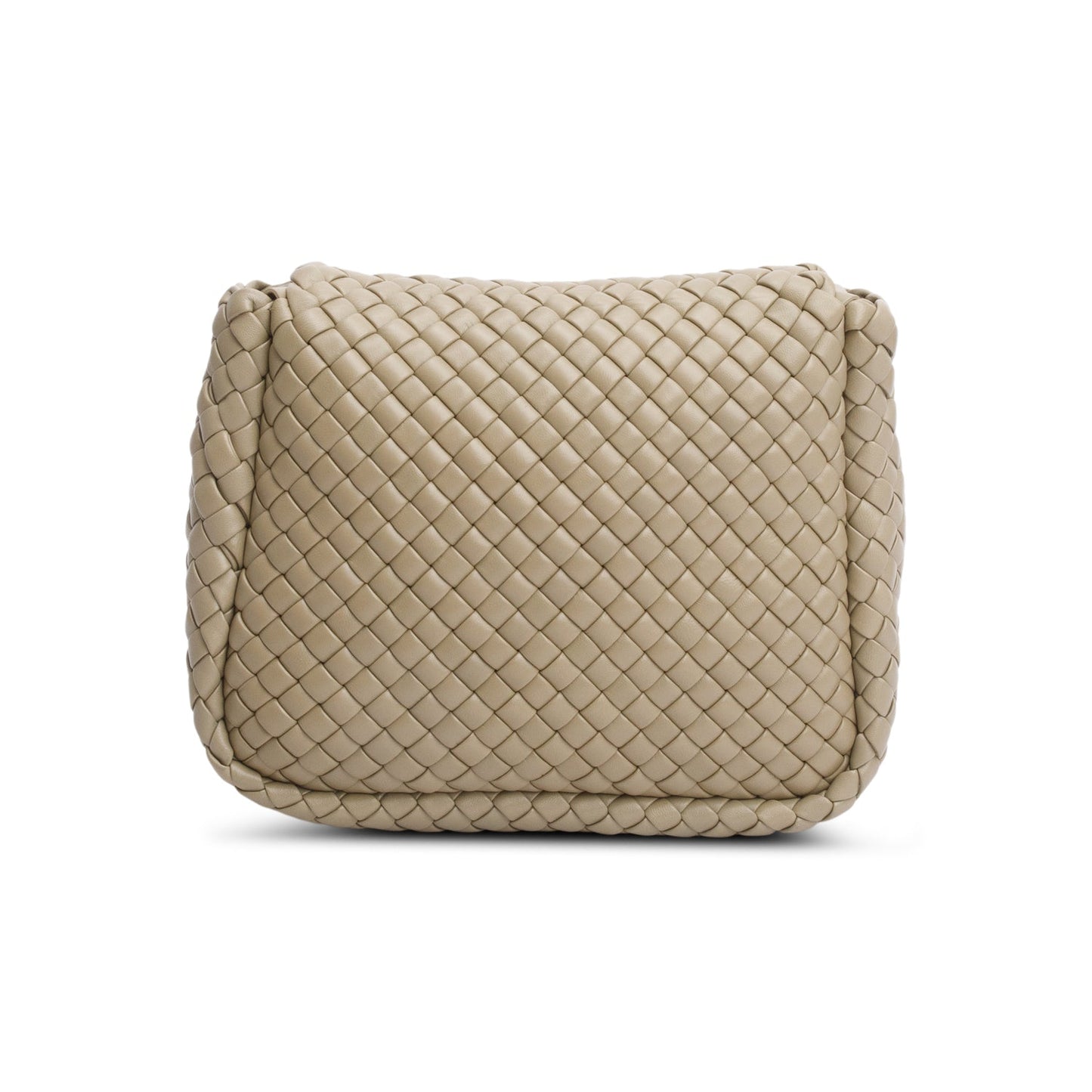 Bottega Veneta Grey Intrecciato Leather Medium Cobble Shoulder Bag