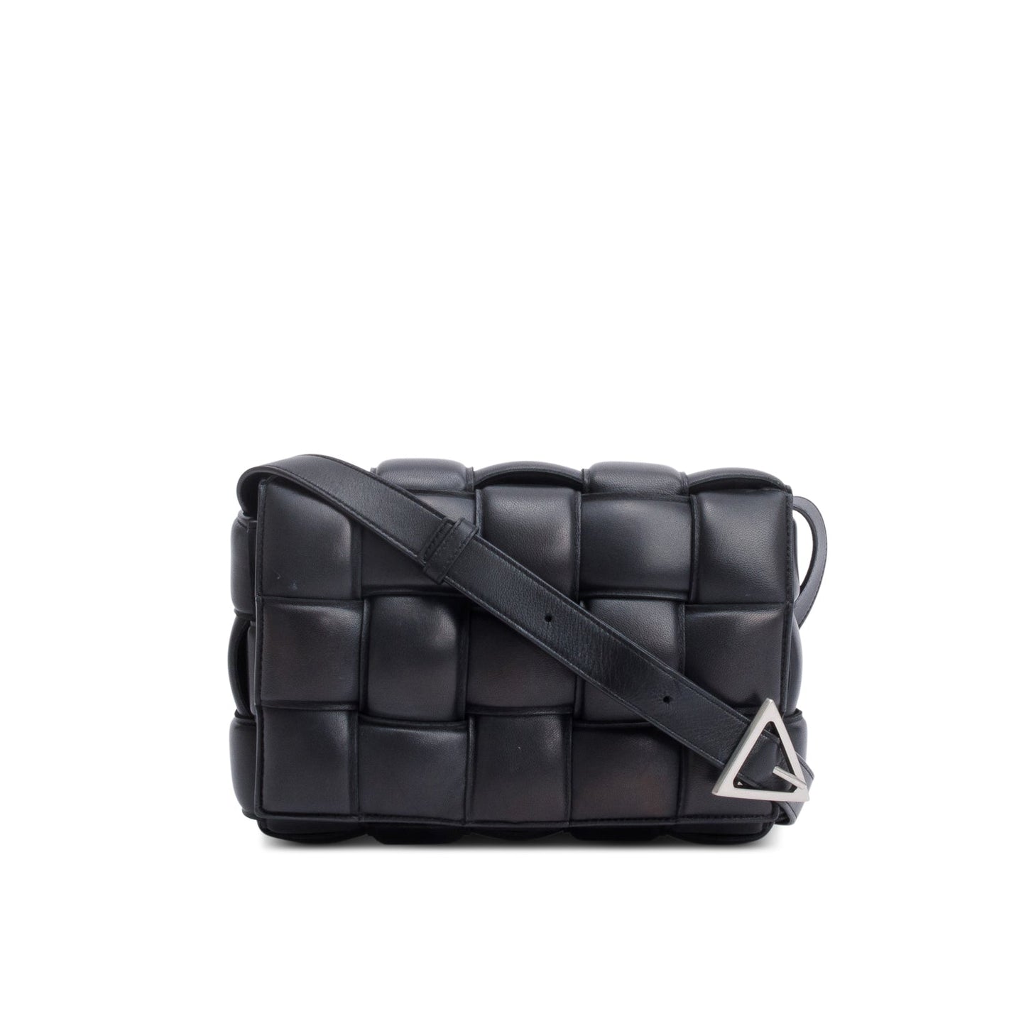 Bottega Veneta Black Lambskin Leather Classic Padded Cassette Bag