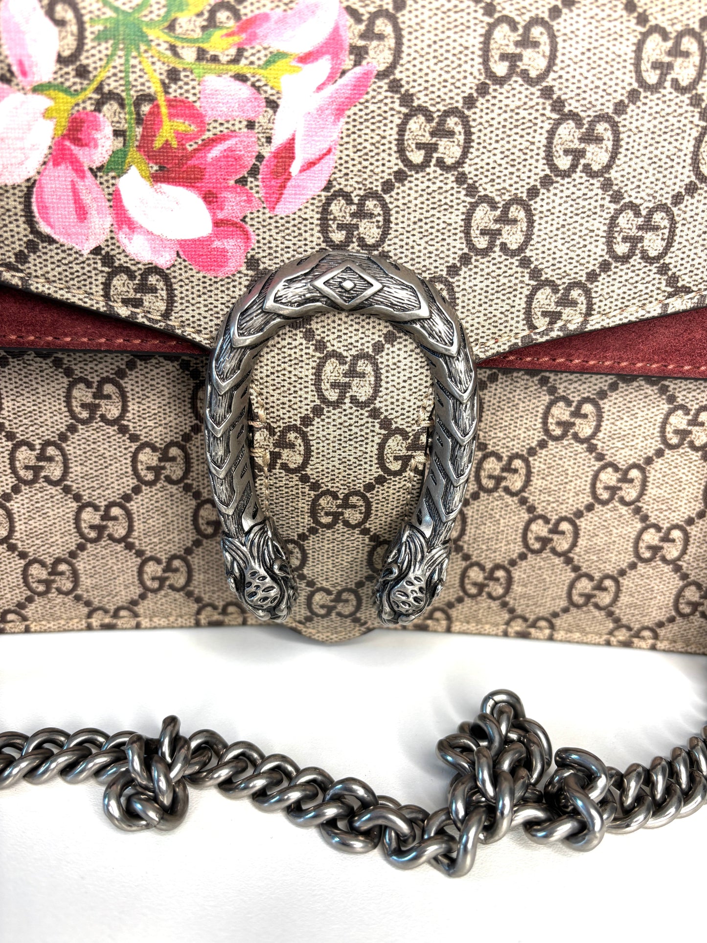 Prada Chain Canvas Shoulder Bag