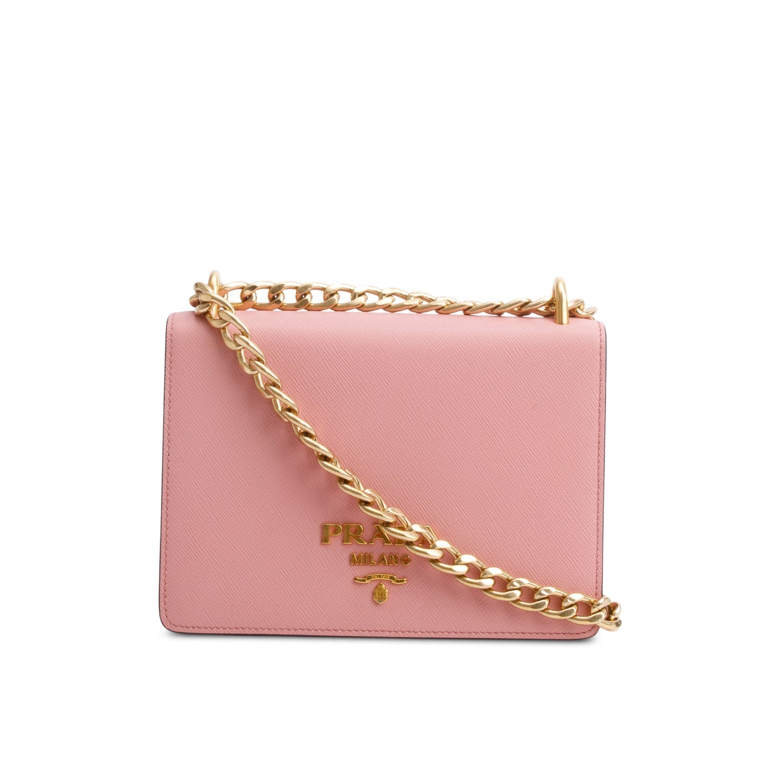 Prada Pink Saffiano Leather Crossbody Bag