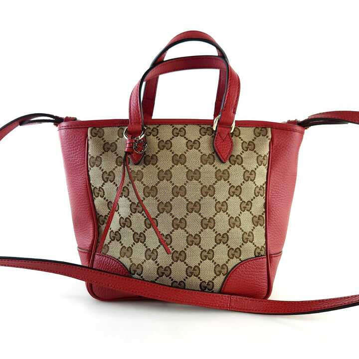 Gucci Leather Canvas Tote