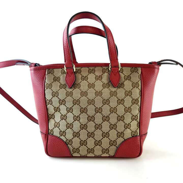Gucci Leather Canvas Tote