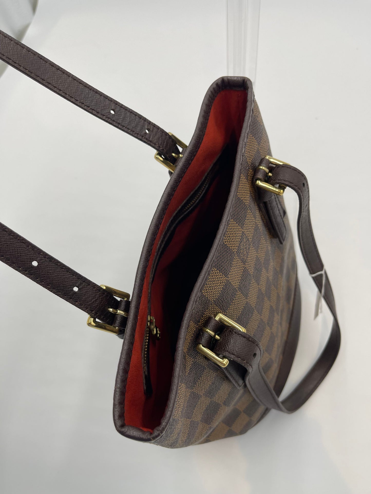 Louis Vuitton Damier Ebene Marais - Brown Bucket Bags, Handbags AG458O