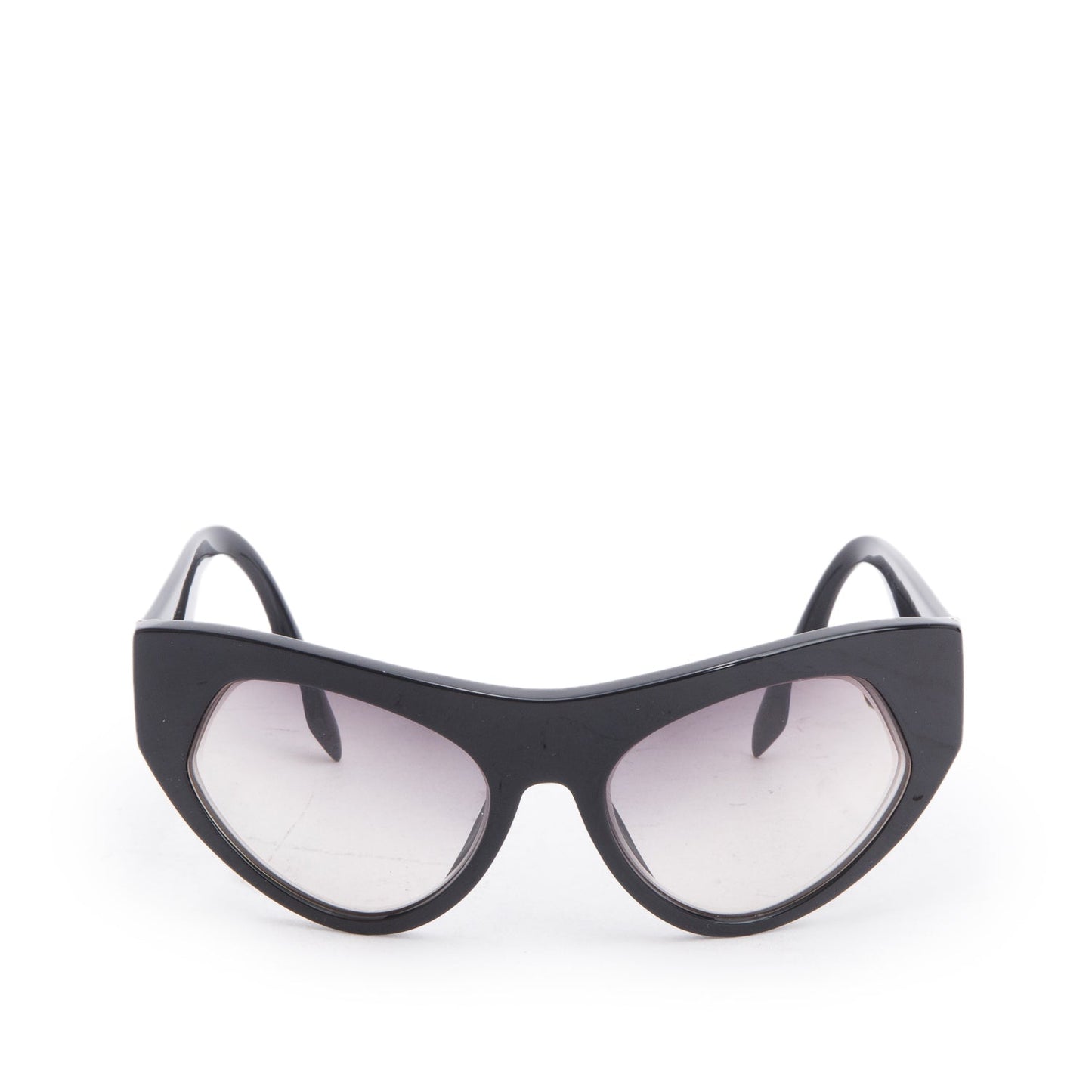 Prada SPR27Q Black Acetate Cat Eye Sunglasses