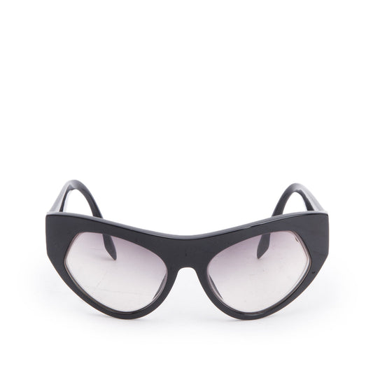 Prada SPR27Q Black Acetate Cat Eye Sunglasses