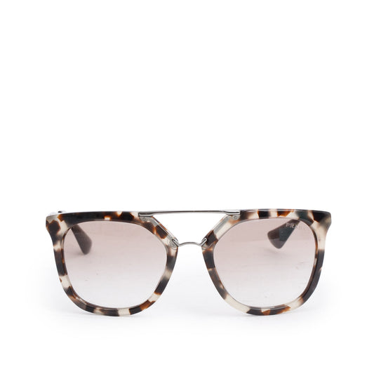 Prada SPR13Q Grey Acetate Cinema Cat Eye Sunglasses