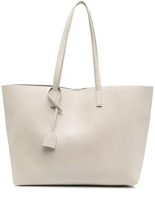 Luxury Saint Laurent Trending 2025 East West Shopper Tote Bag Ivory