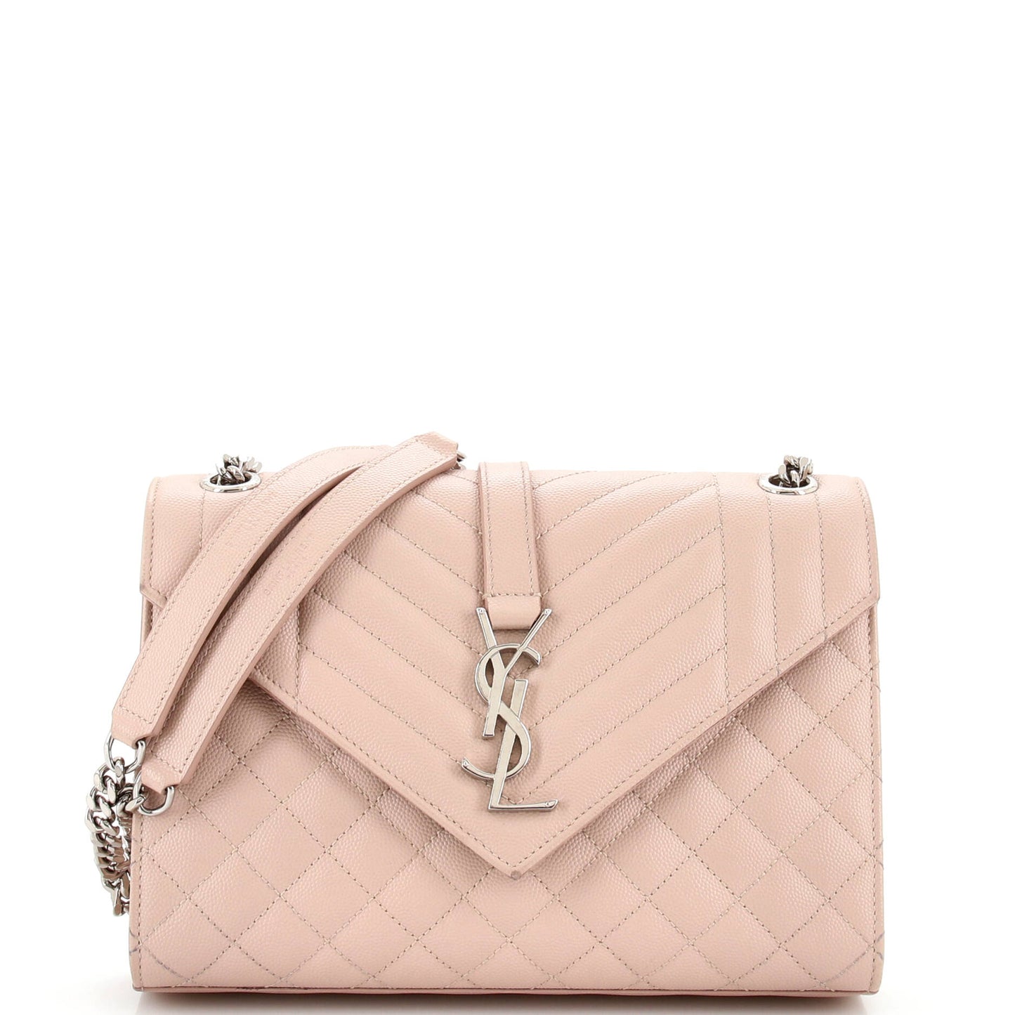 Luxury Saint Laurent Trending 2026 Classic Monogram Envelope Satchel Mixed Matelasse Leather Medium