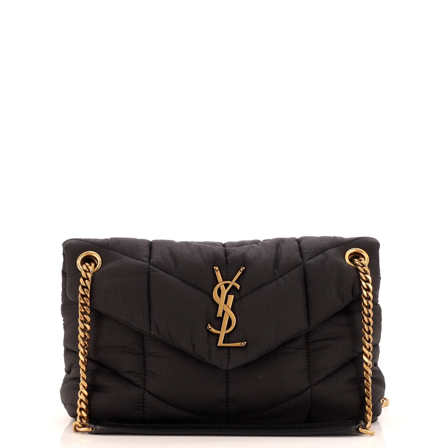Luxury Saint Laurent Trending 2025 Loulou Puffer Shoulder Bag Quilted Nylon Small