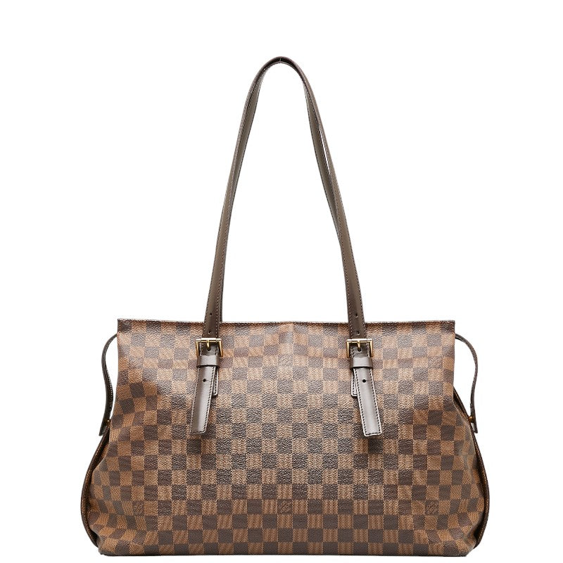 Louis Vuitton Damiere Chelsea Toast Bag Brown PVC Leather Ladies Louis Vuitton