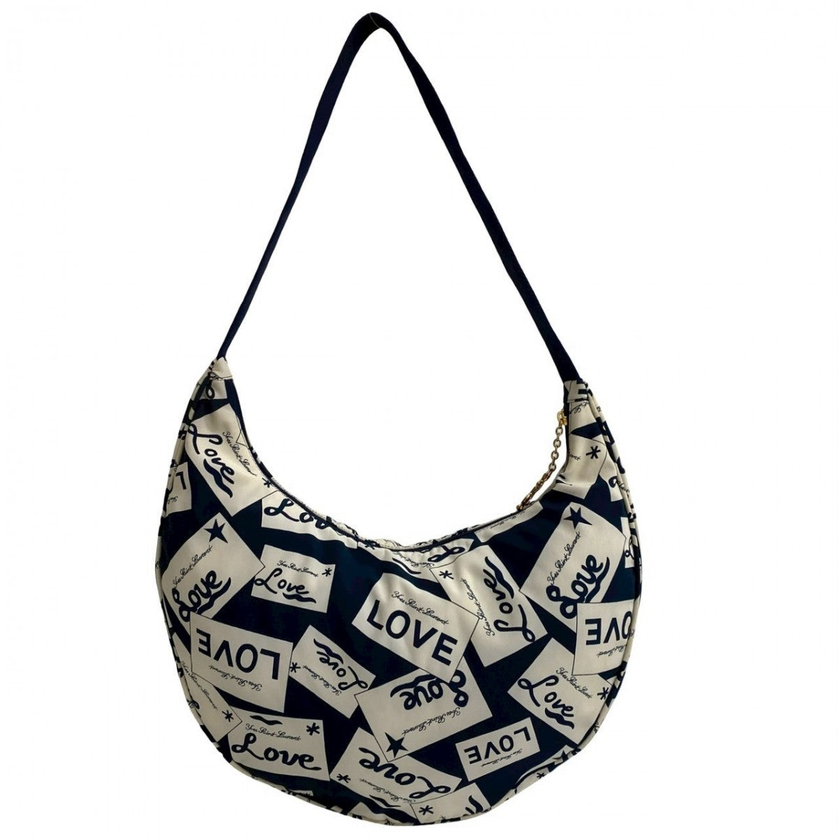 YVES SAINT LAURENT Shoulder Bag Nylon Navy