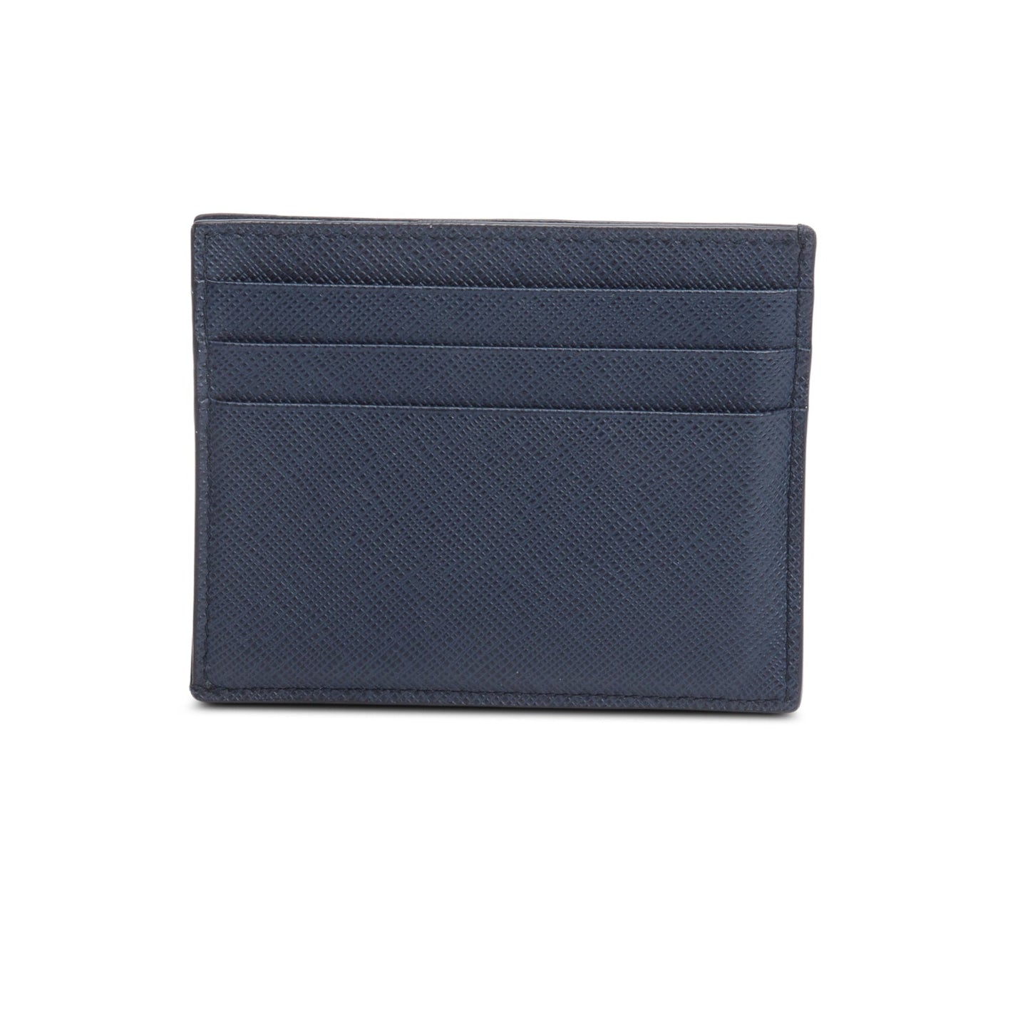 Prada Blue Saffiano Leather Card Holder